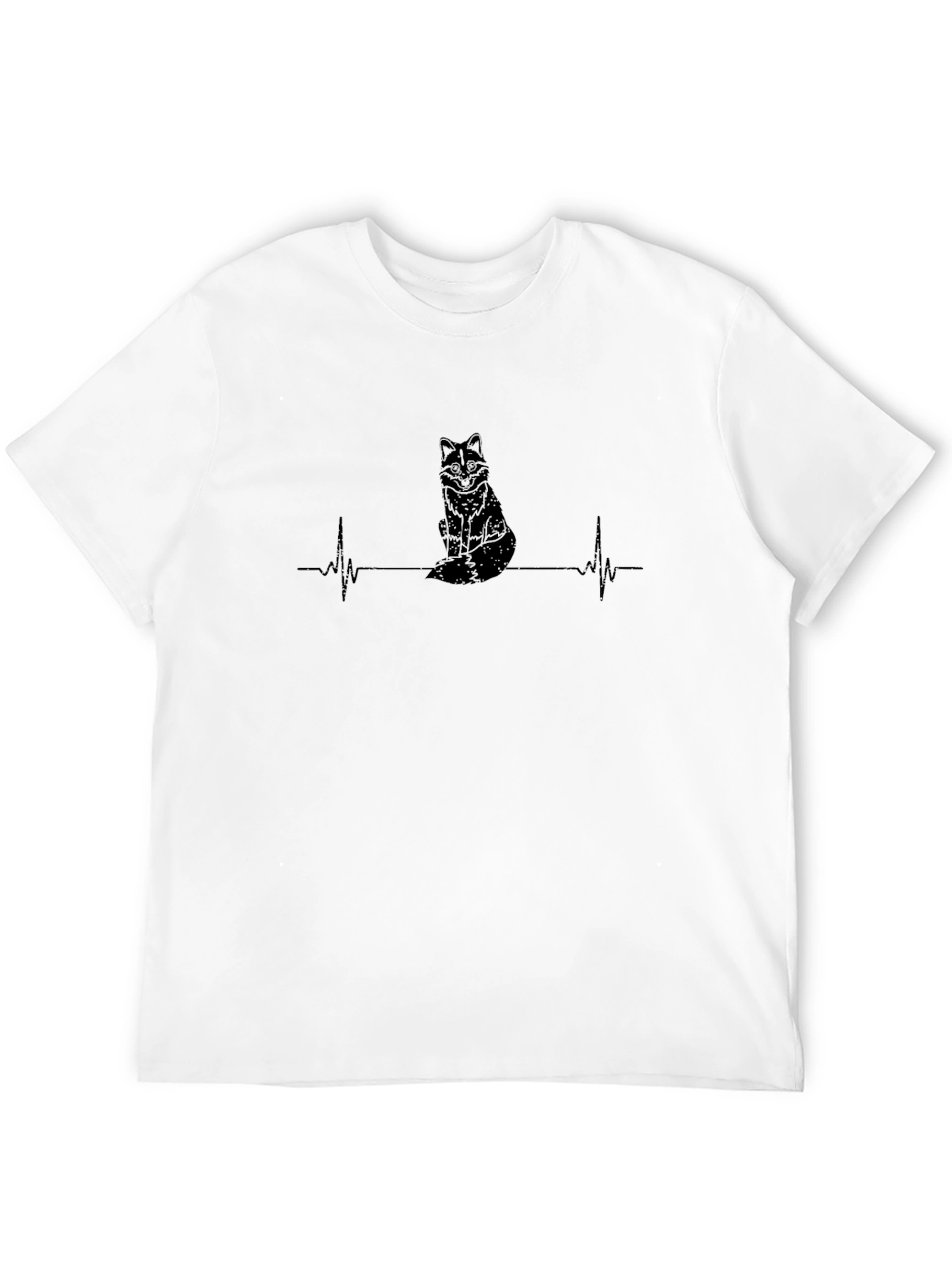 Fox Heartbeat T-Shirt - Stylish Graphic Tee