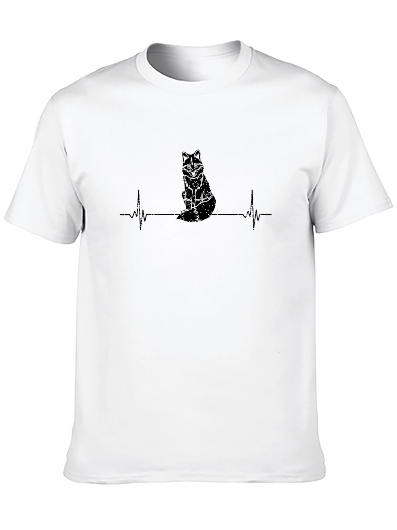 Fox Heartbeat T-Shirt - Stylish Graphic Tee