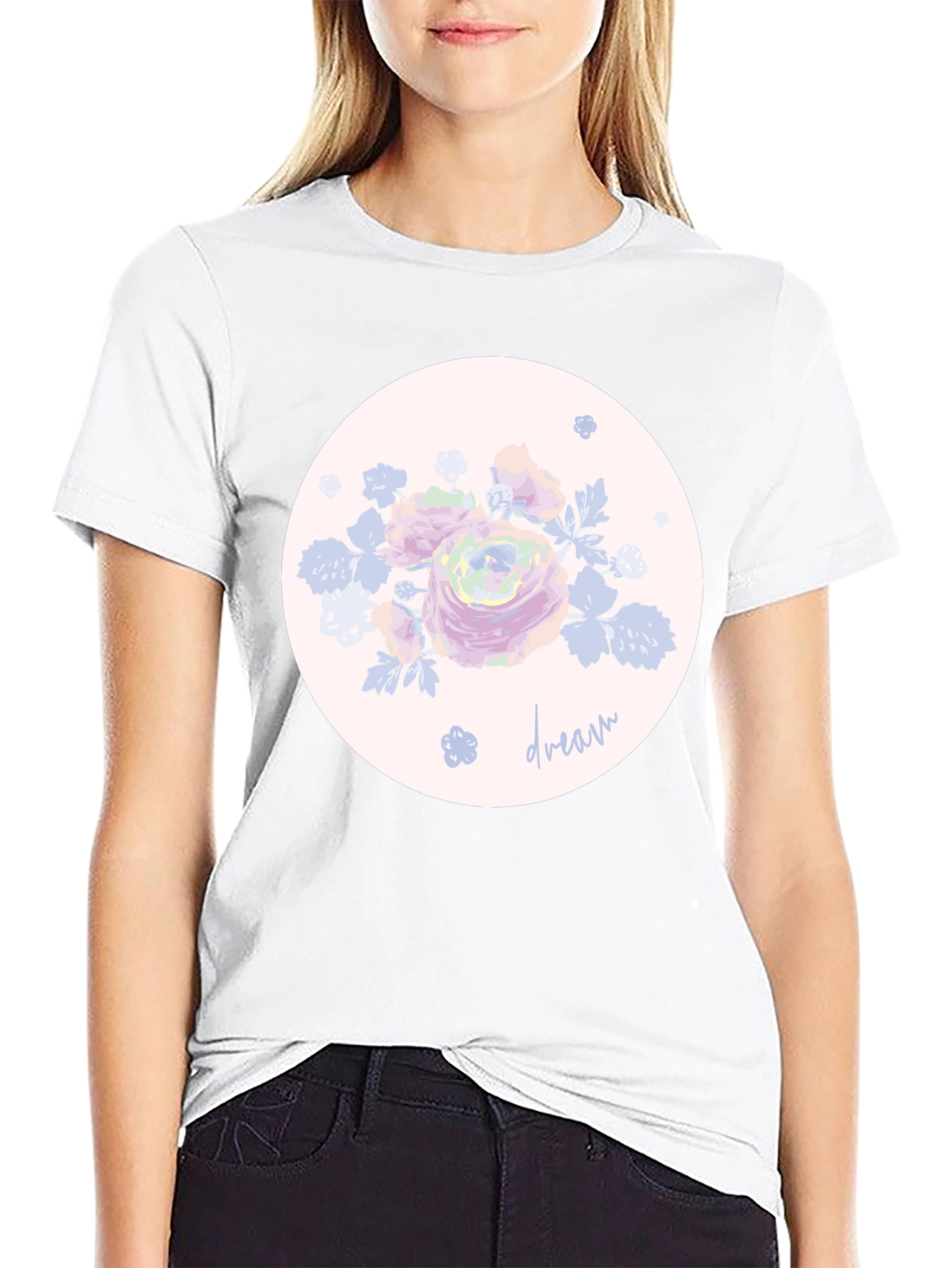 Dream Floral Graphic Tee - Stylish Mens T-Shirt