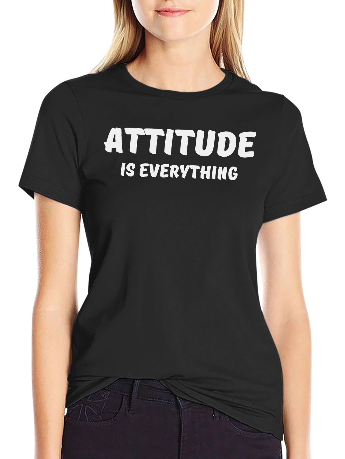 Attitude is Everything Graphic Tee - Black