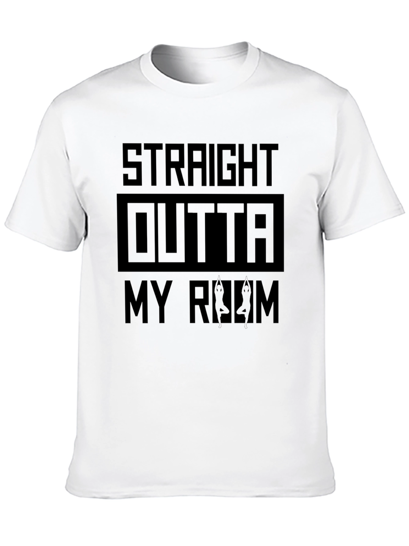Straight Outta My Room Black Graphic Tee