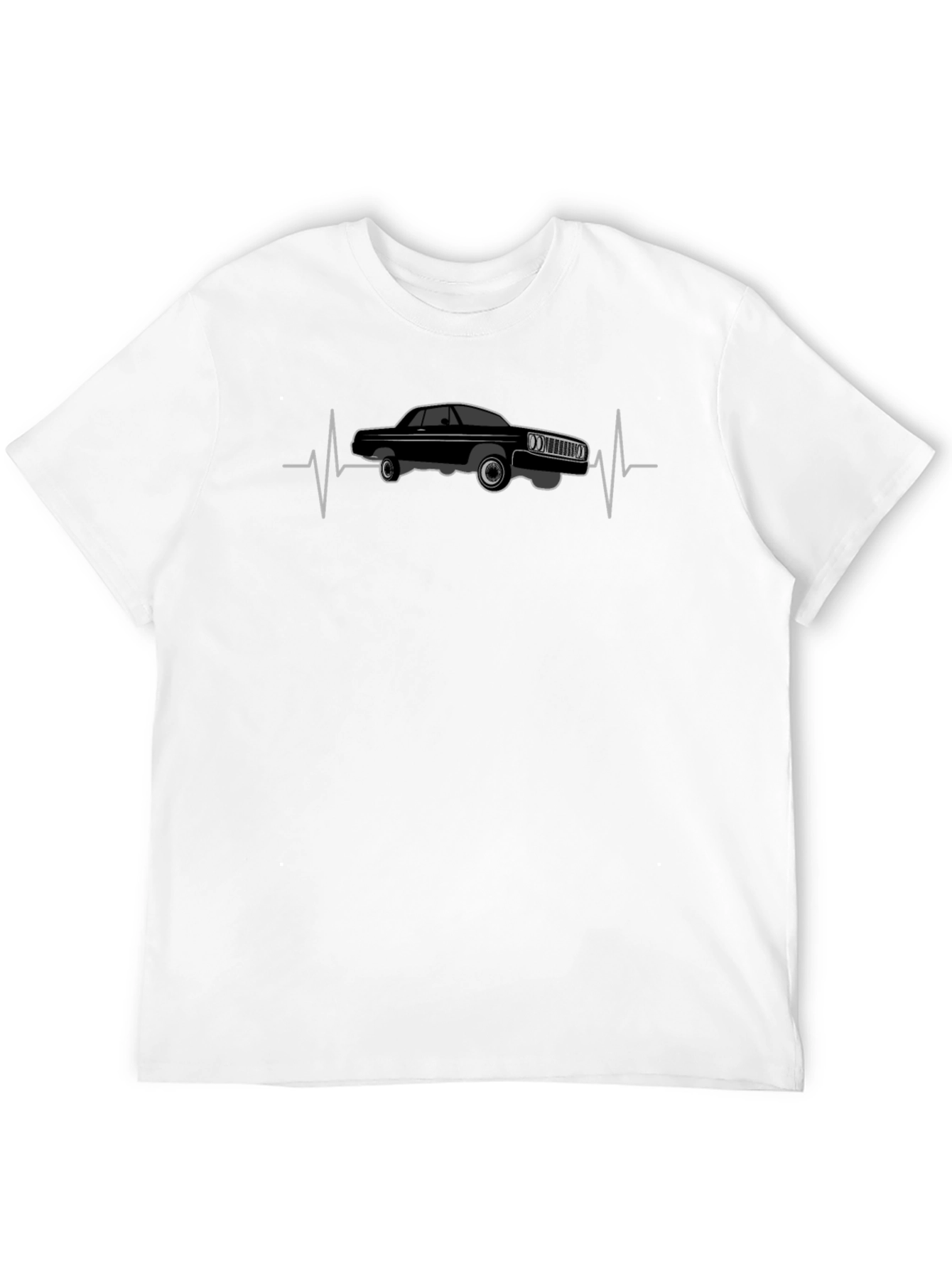 Classic Car Heartbeat T-Shirt - Cool Auto Design