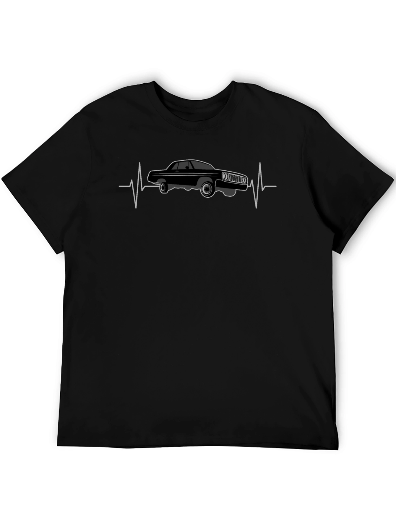 Classic Car Heartbeat T-Shirt - Cool Auto Design