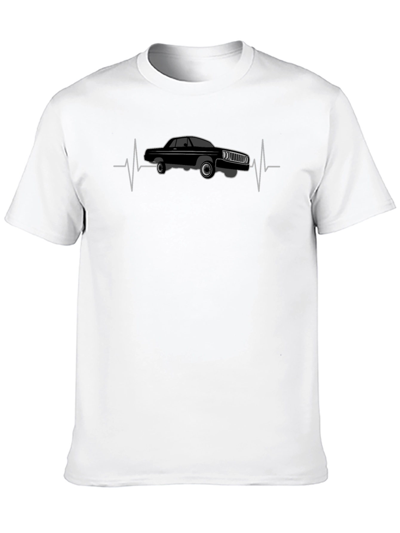 Classic Car Heartbeat T-Shirt - Cool Auto Design