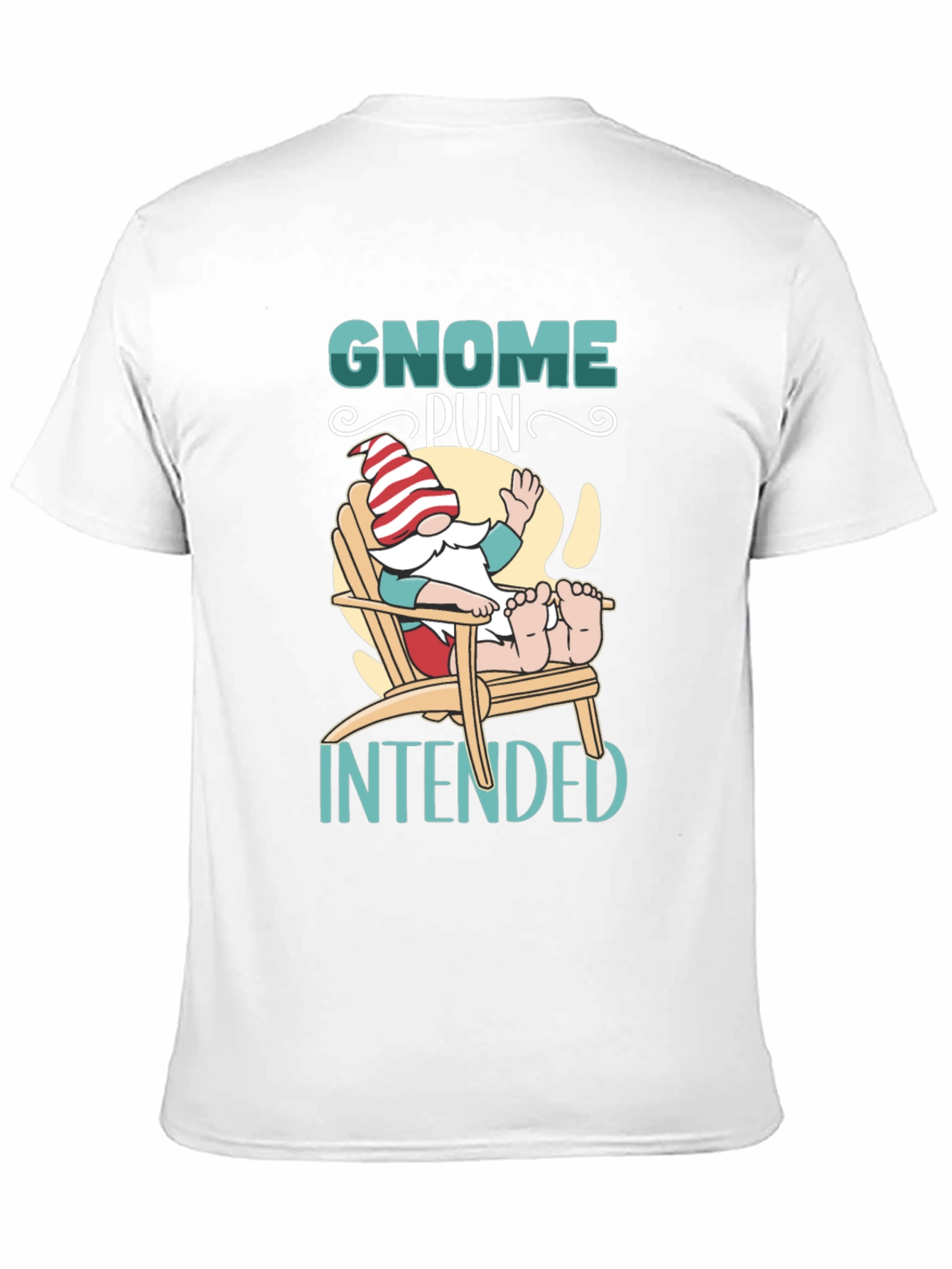 Gnome Pun Intended Black T-Shirt