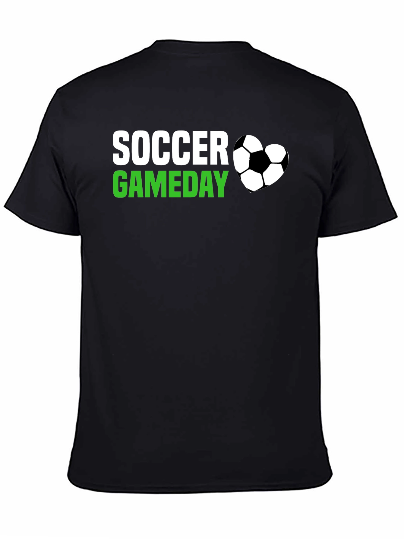 Soccer Gameday T-Shirt - Black Cotton Tee