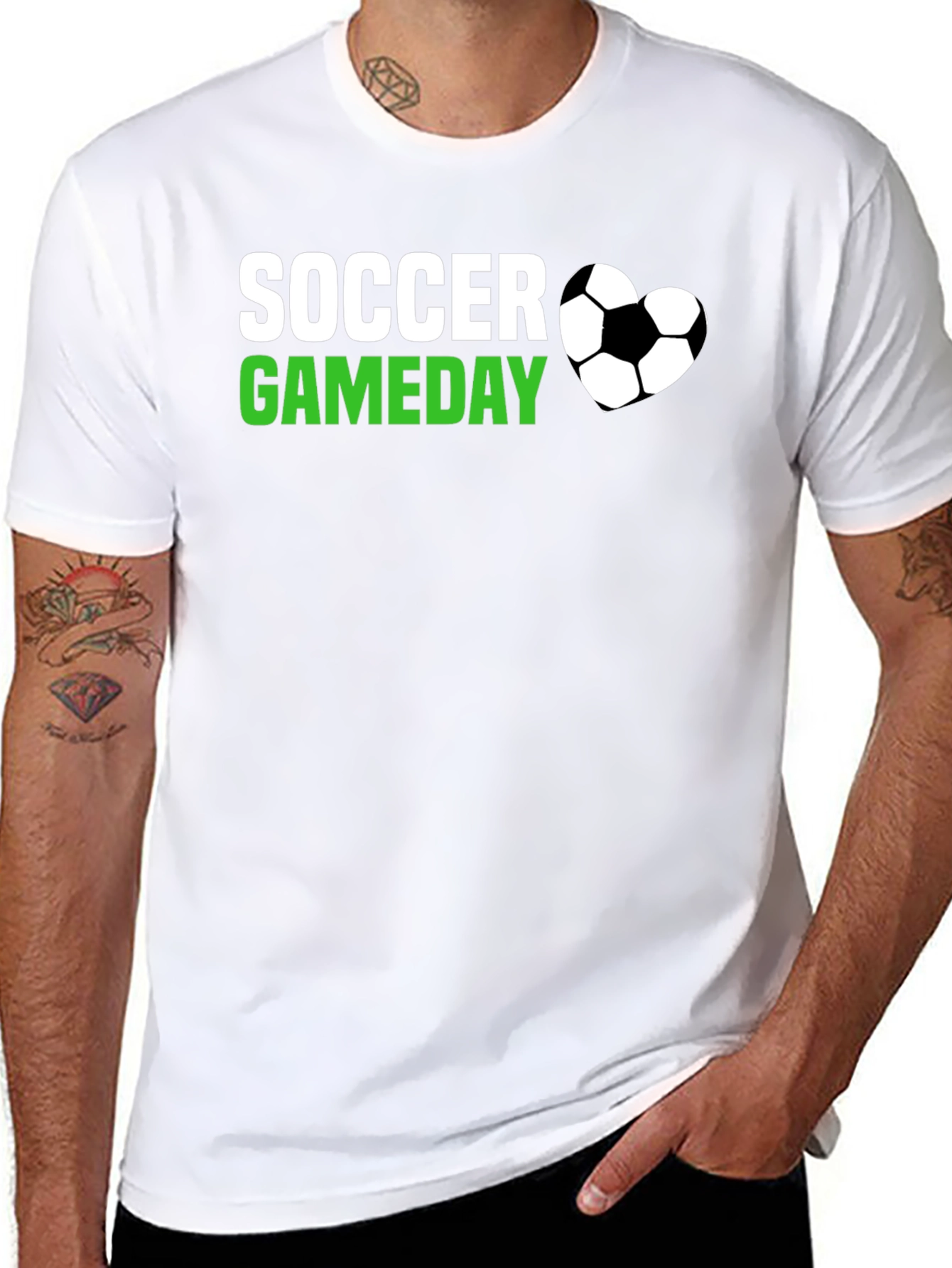 Soccer Gameday T-Shirt - Black Cotton Tee