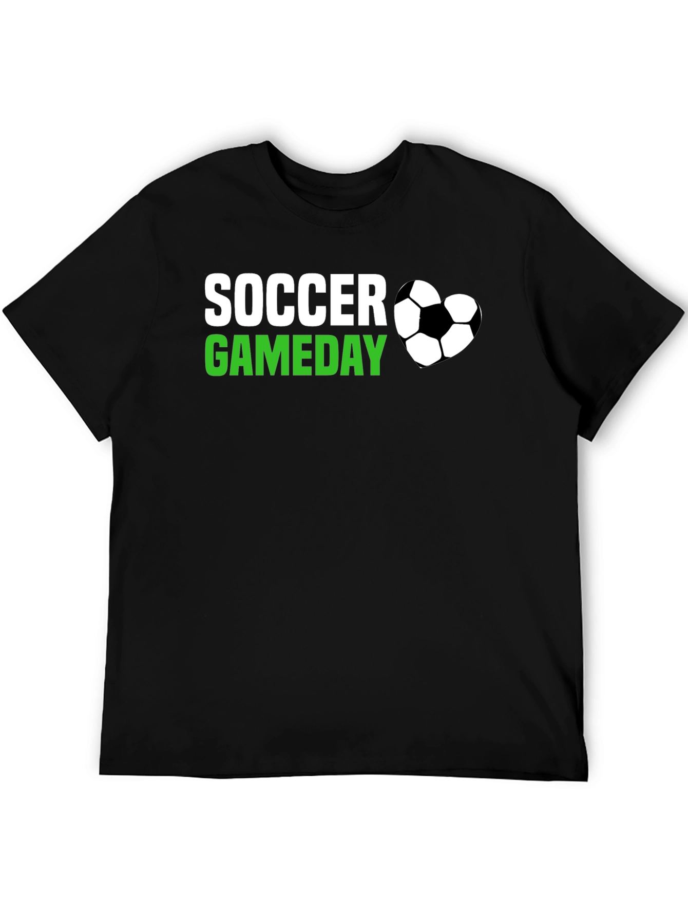 Soccer Gameday T-Shirt - Black Cotton Tee