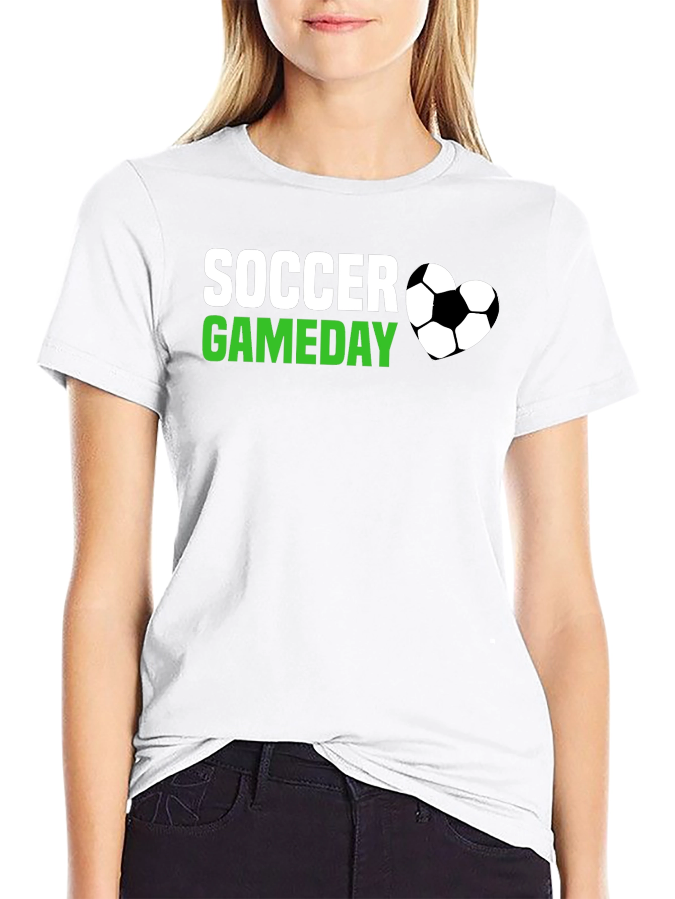 Soccer Gameday T-Shirt - Black Cotton Tee