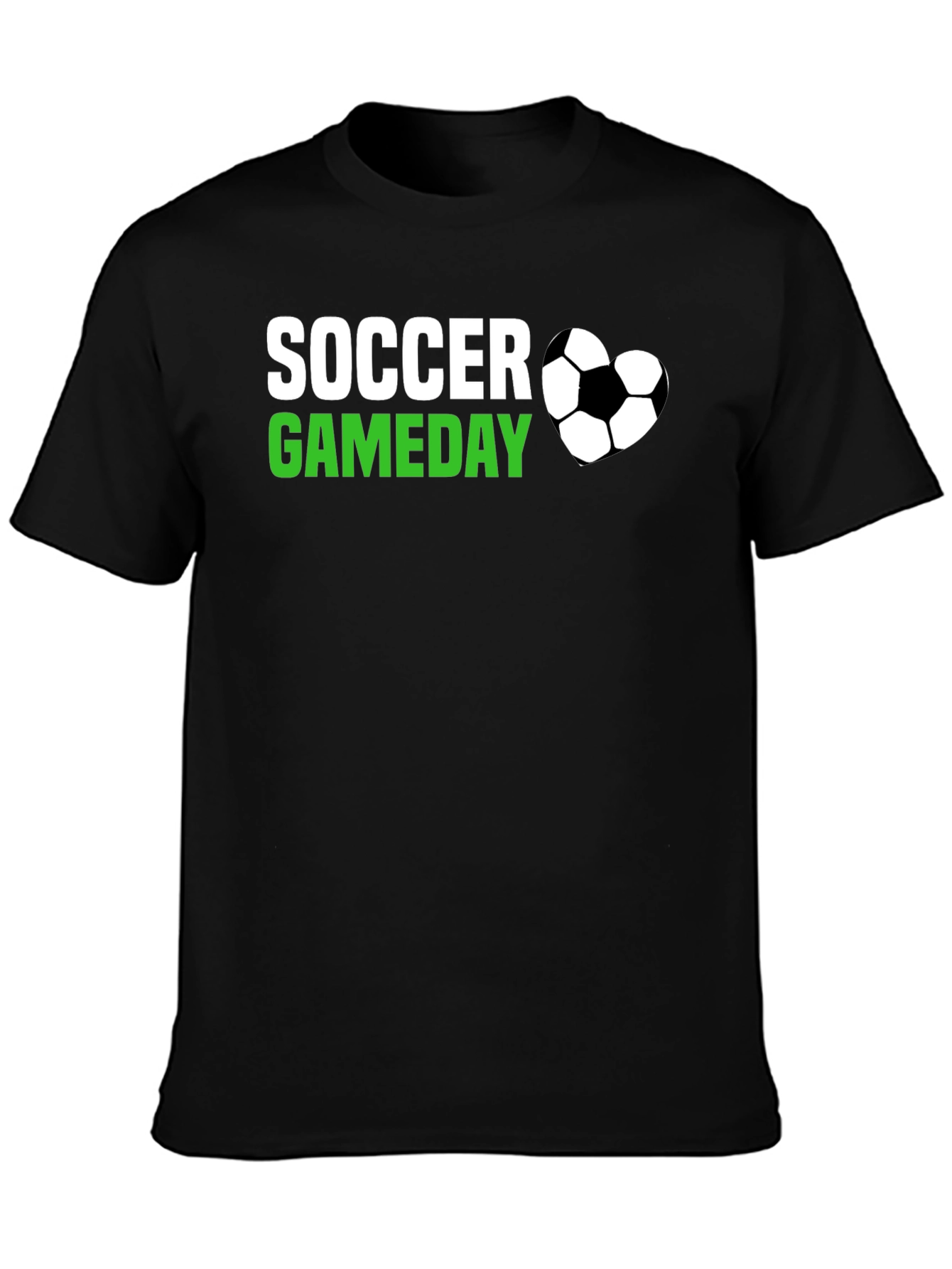 Soccer Gameday T-Shirt - Black Cotton Tee