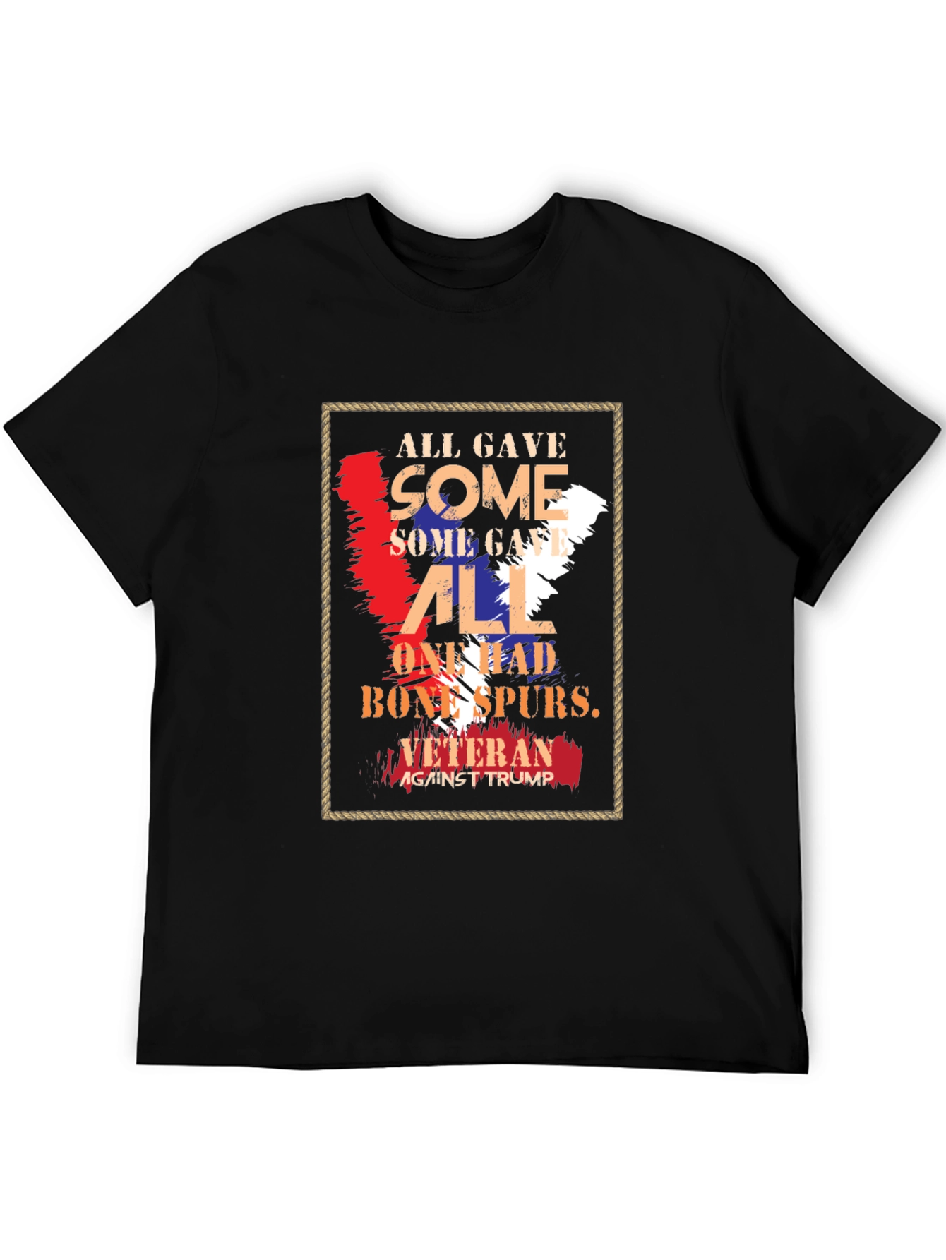 Veteran Against Trump Graphic T-Shirt