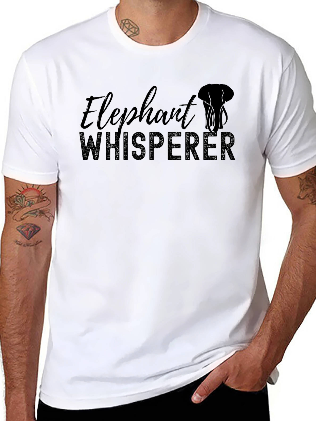 Elephant Whisperer Graphic Tee - Soft Cotton Blend