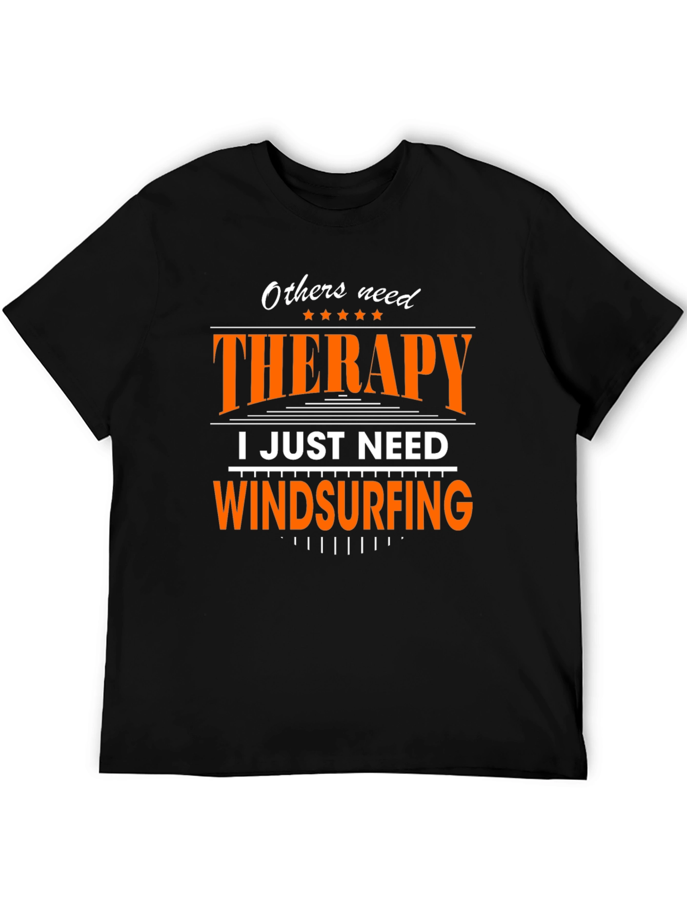Therapy Windsurfing Graphic Tee - Black Cotton T-Shirt