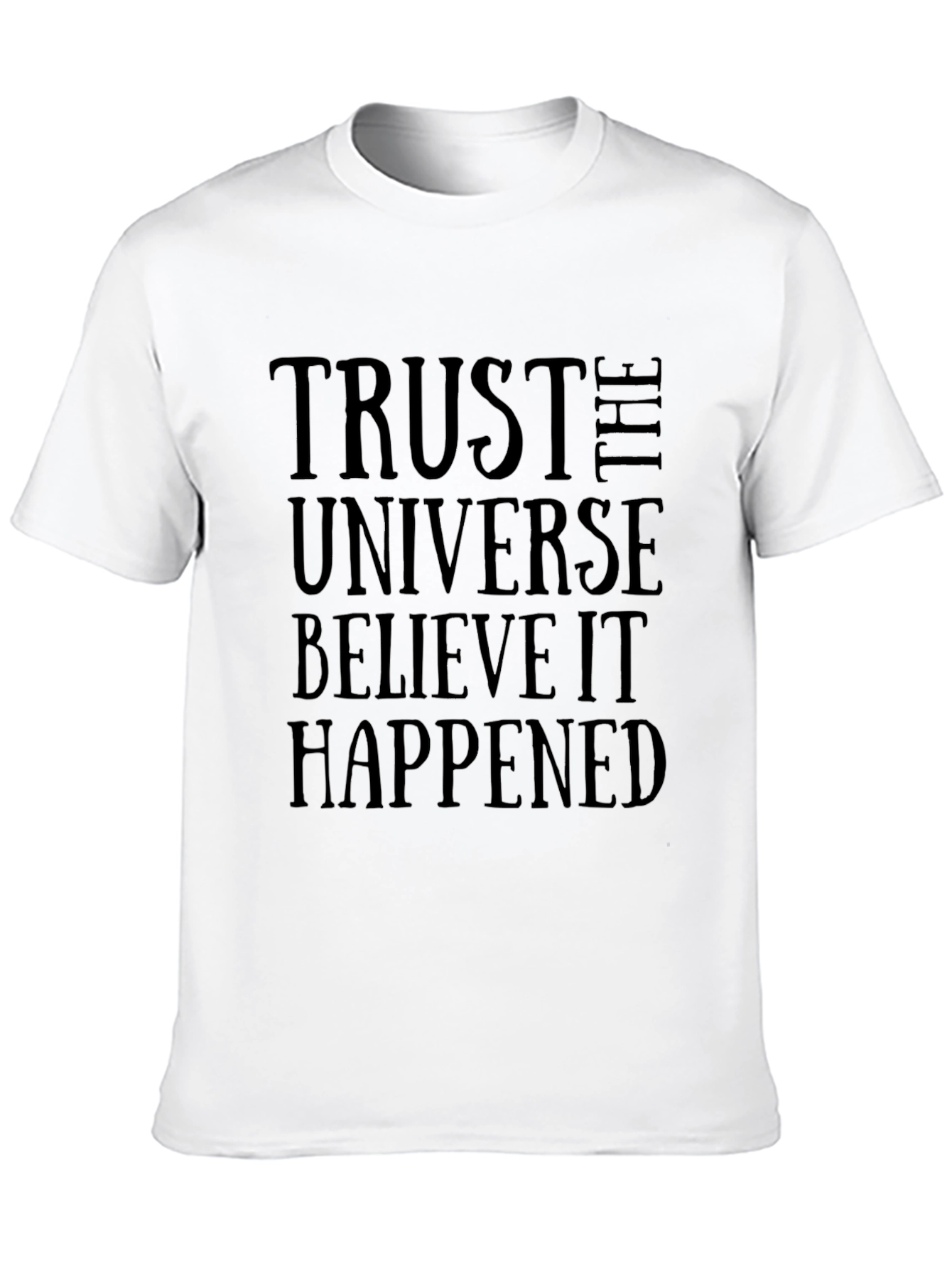 Trust The Universe Black Graphic Tee