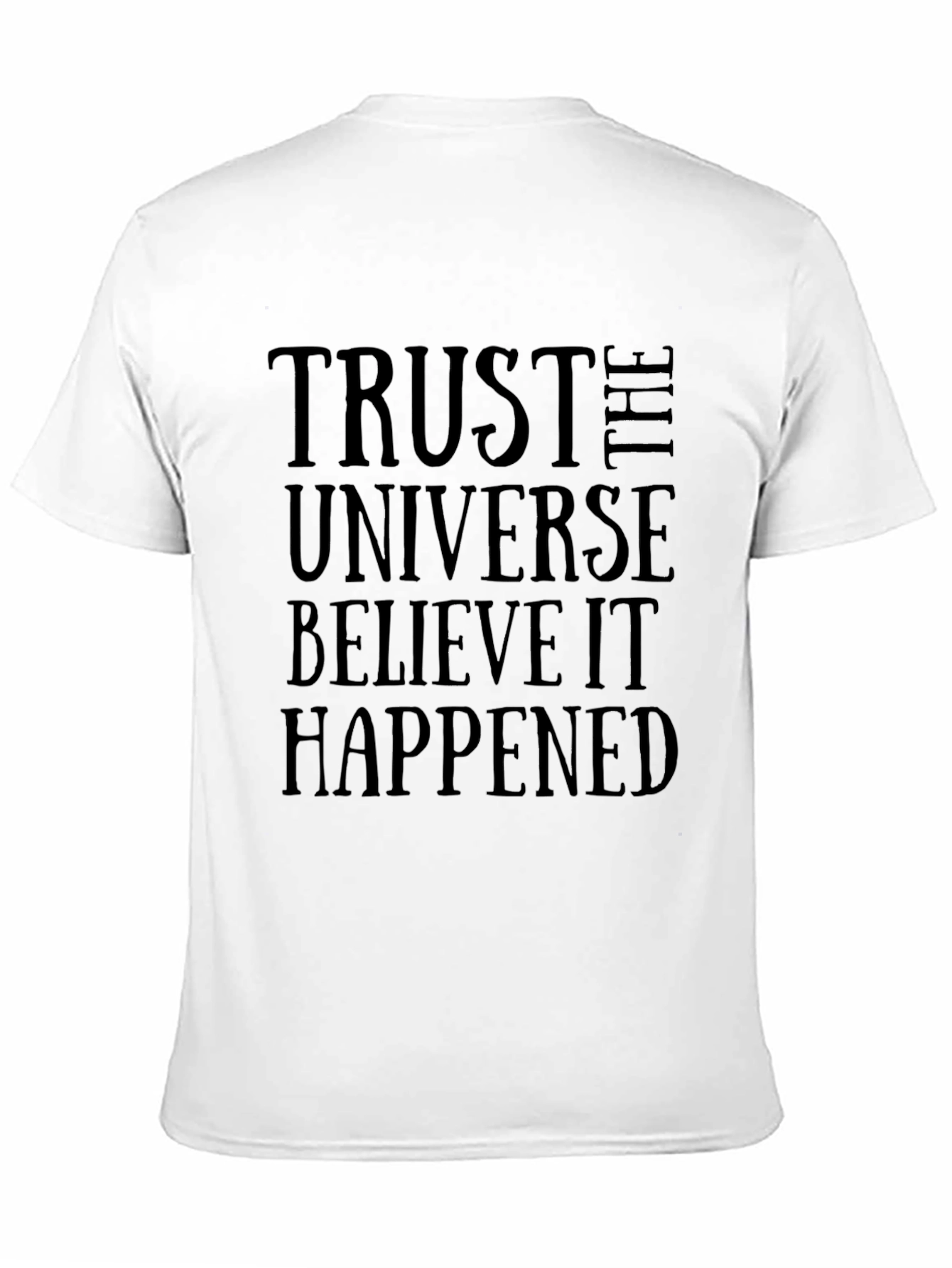 Trust The Universe Black Graphic Tee