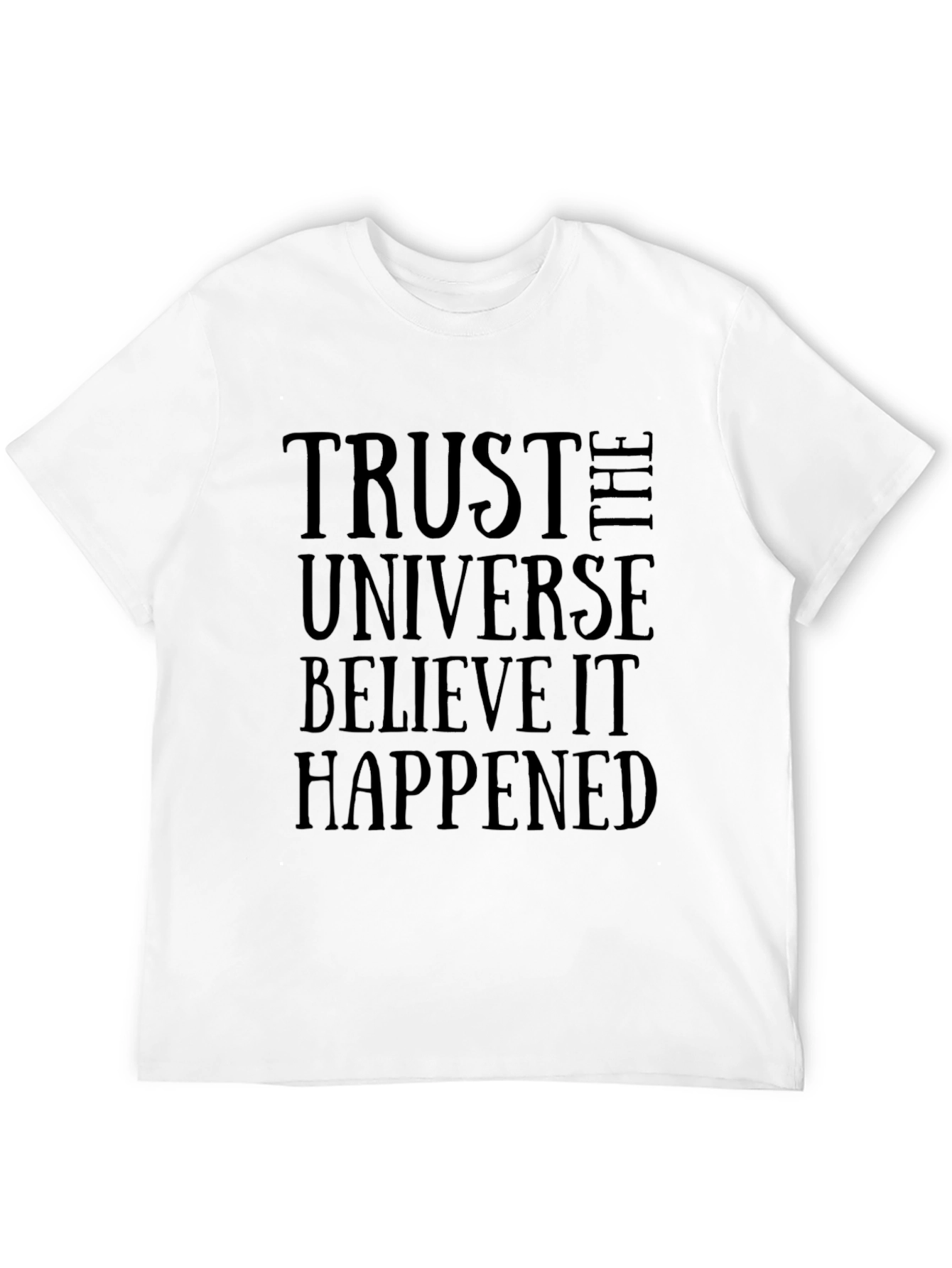 Trust The Universe Black Graphic Tee