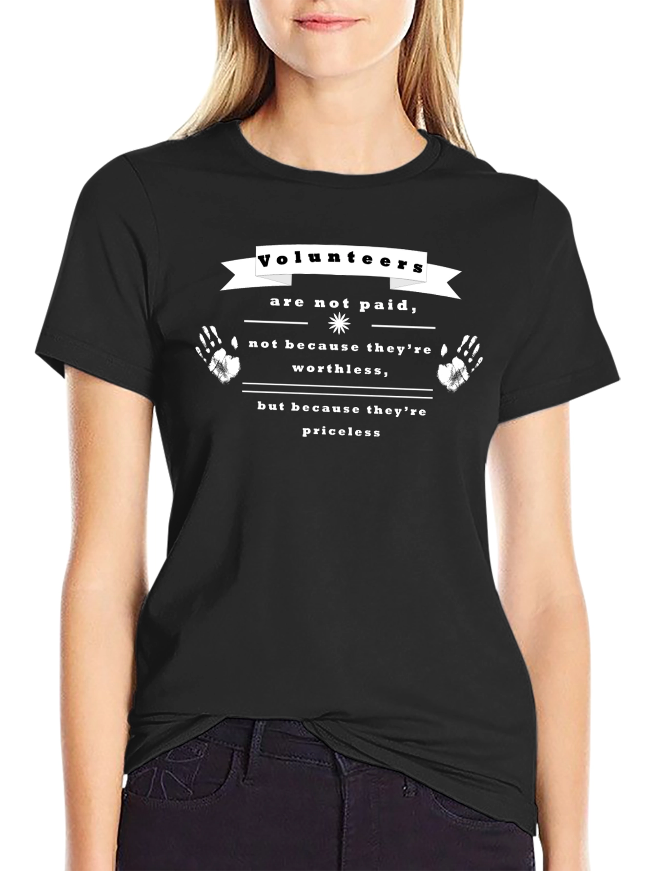 Volunteers Priceless Black T-Shirt