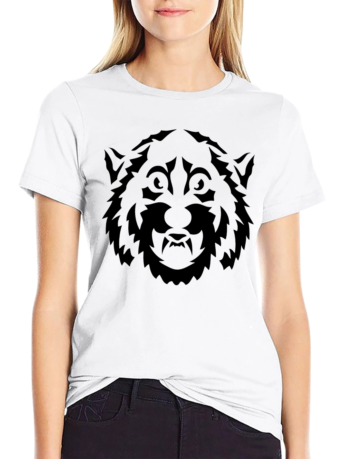 Black Wolf Graphic Tee - Mens Style