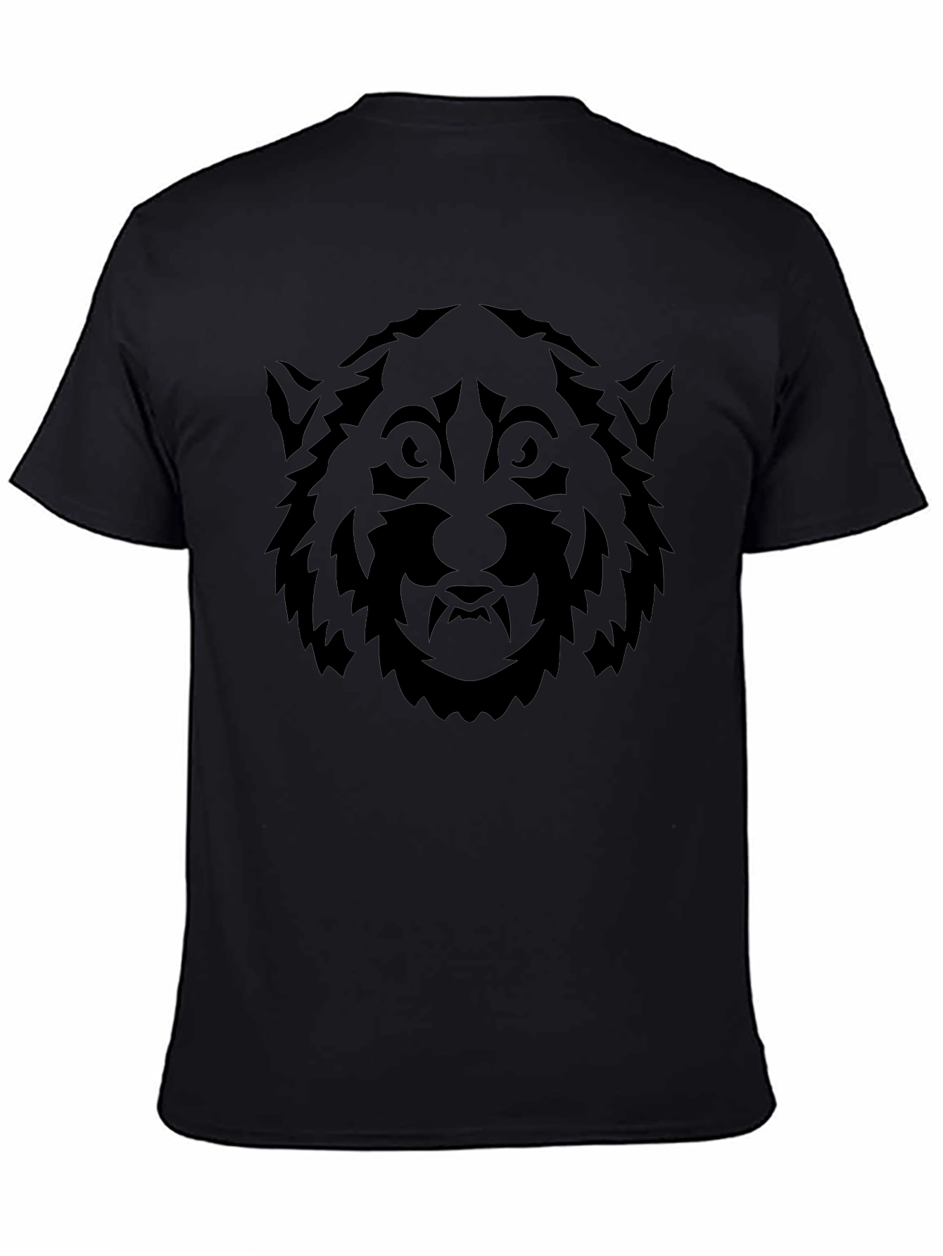 Black Wolf Graphic Tee - Mens Style
