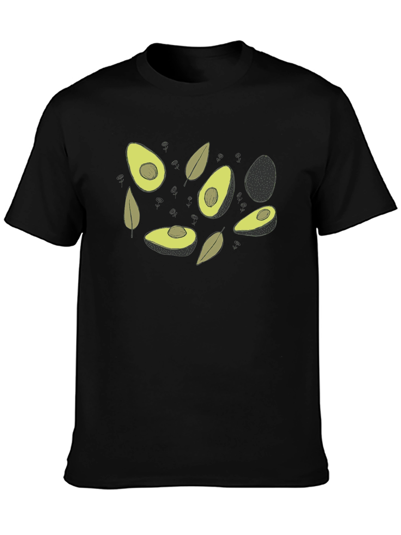 Avocado Graphic Tee - Trendy Fruit Design Shirt
