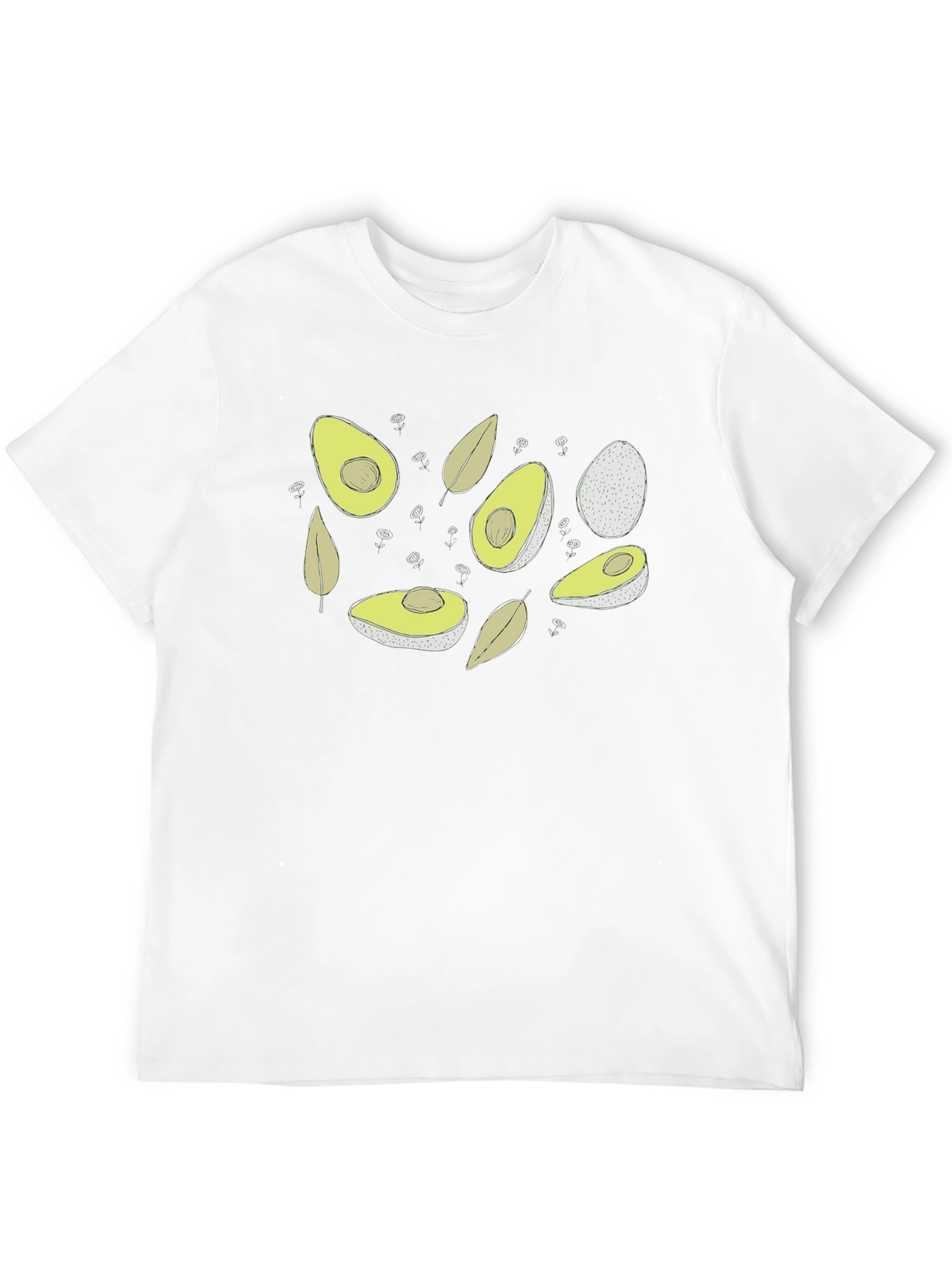 Avocado Graphic Tee - Trendy Fruit Design Shirt
