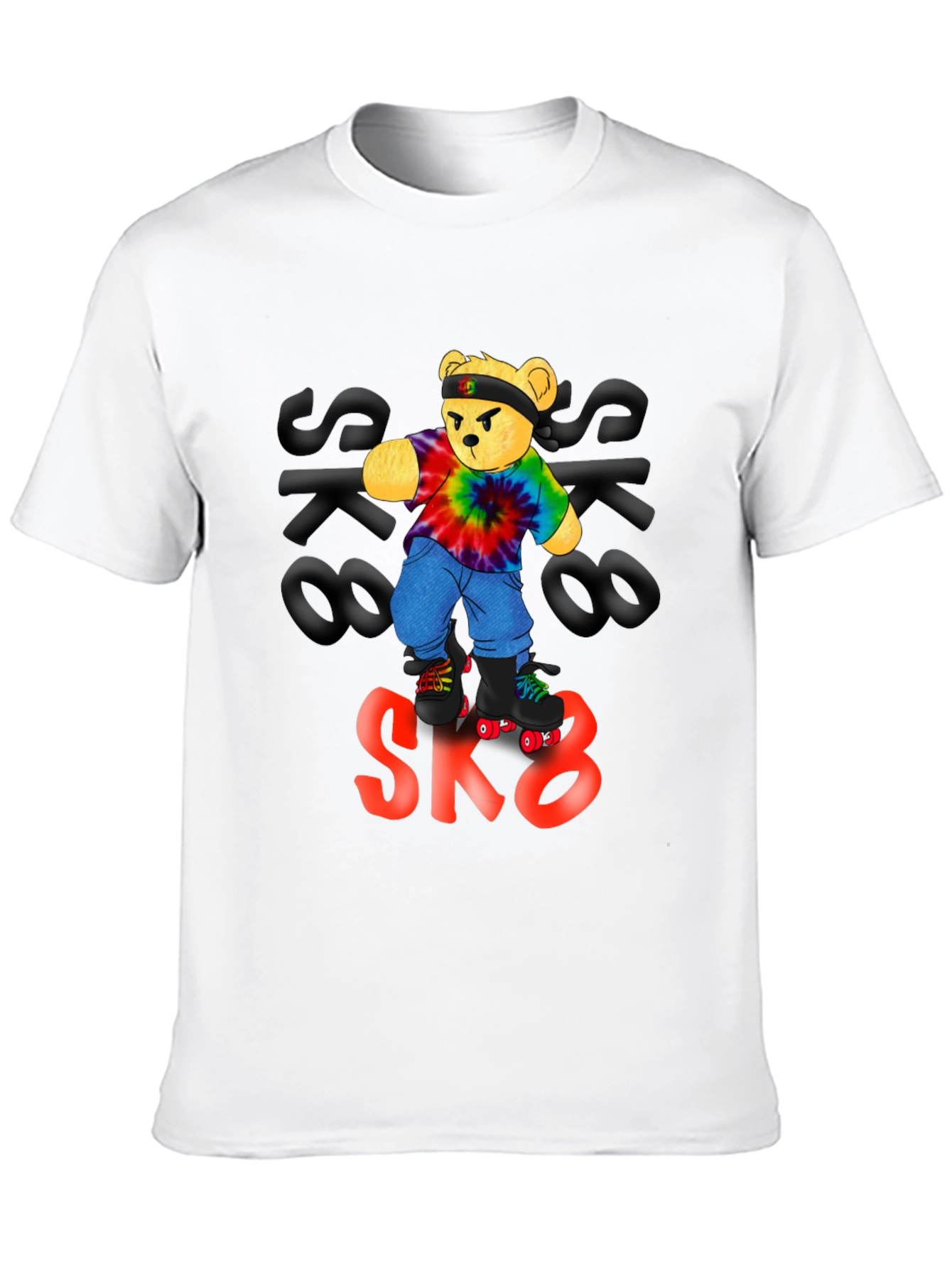 Cool Bear SK8 T-Shirt - Black Cotton Tee