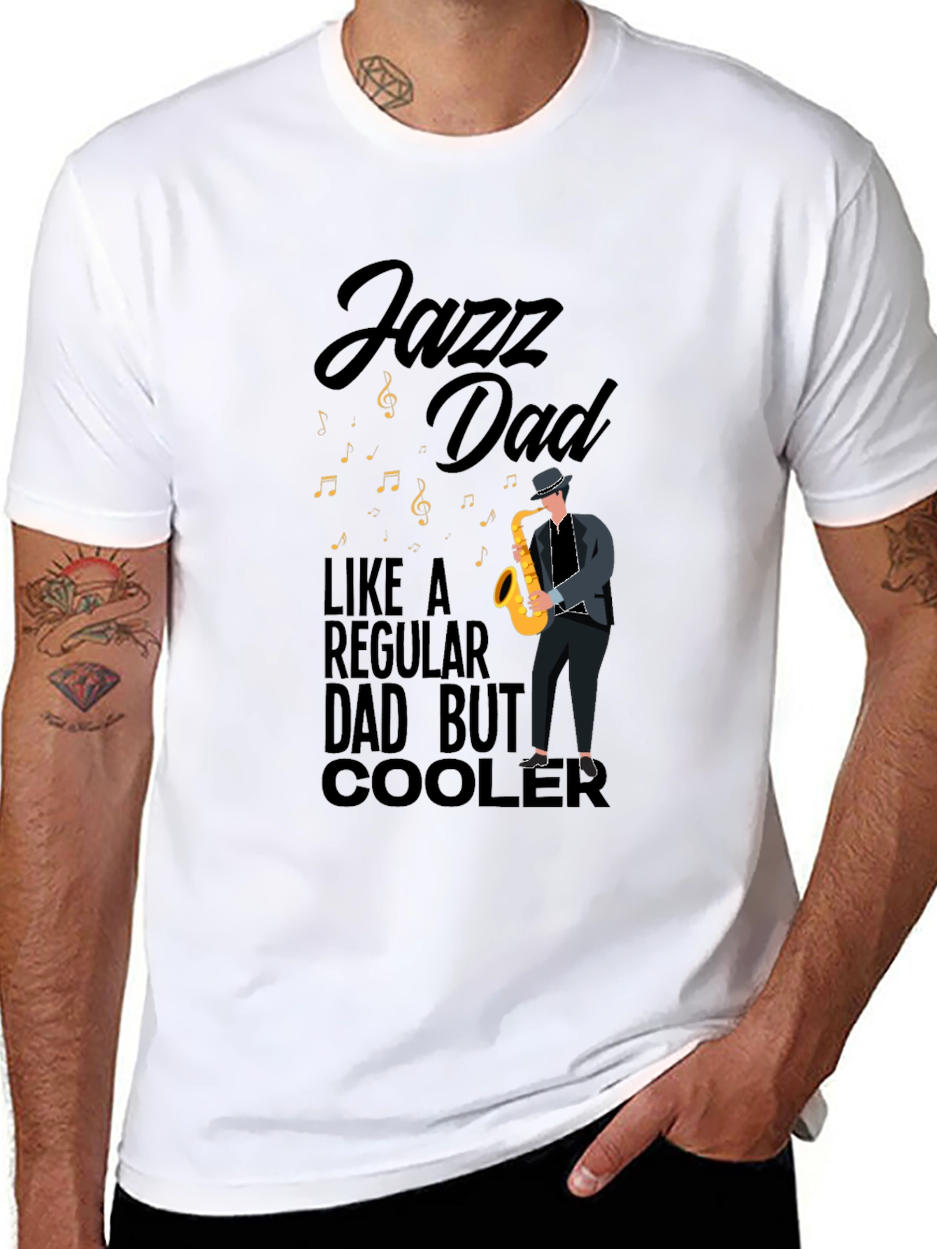 Jazz Dad T-Shirt - Cool Fathers Day Gift
