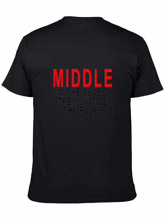 Middle Child Humor T-Shirt - Change the Rules Tee