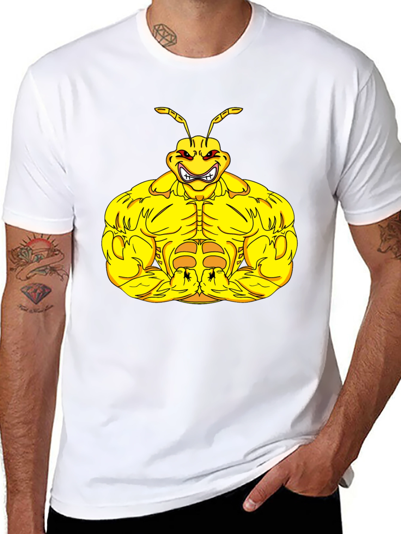 Muscle Ant Graphic Tee - Black T-Shirt