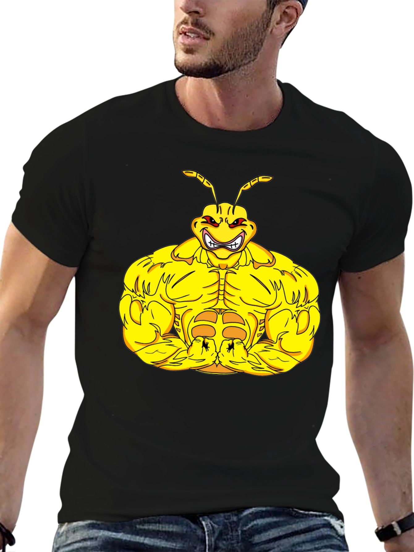 Muscle Ant Graphic Tee - Black T-Shirt