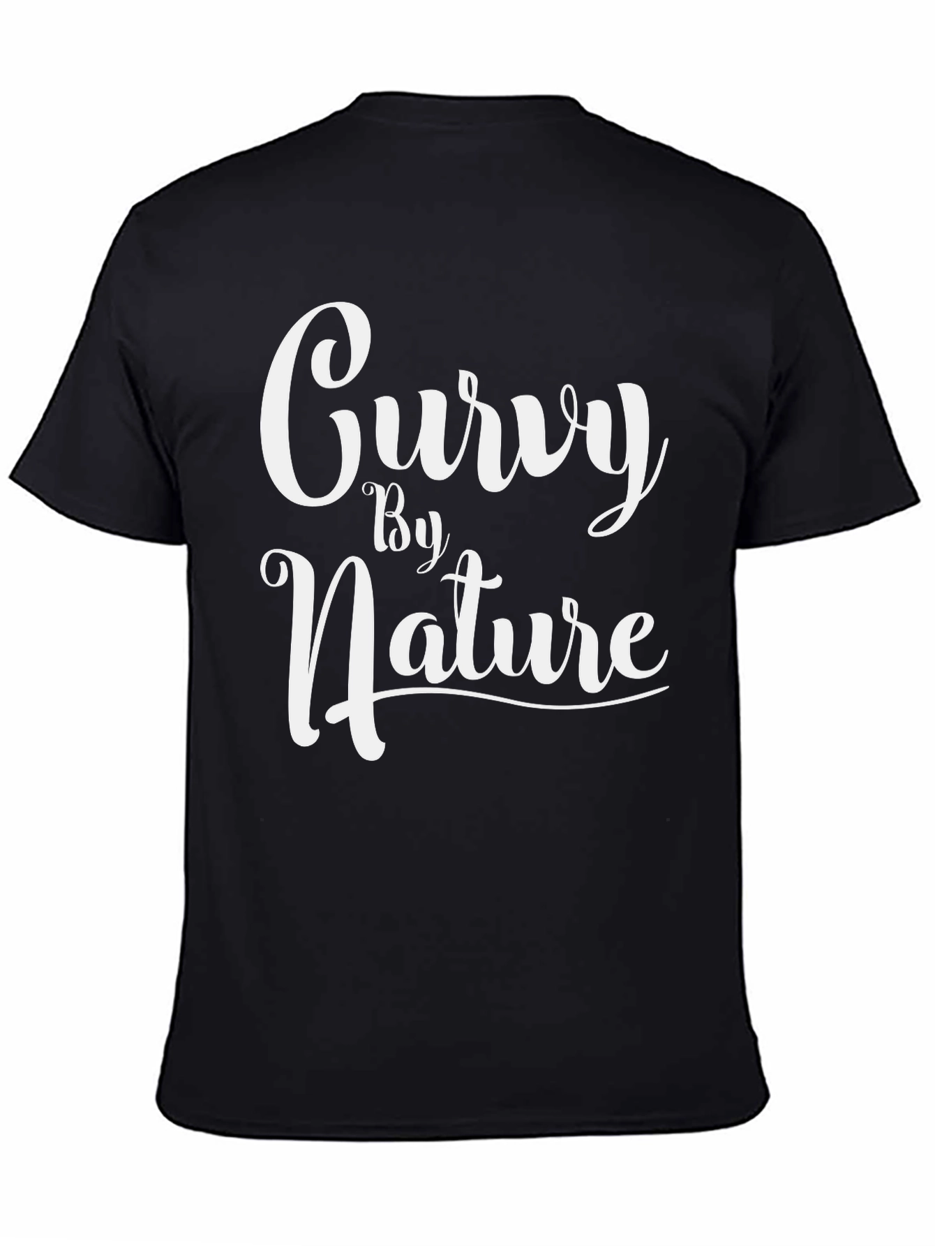 Curvy By Nature Graphic Tee - Black