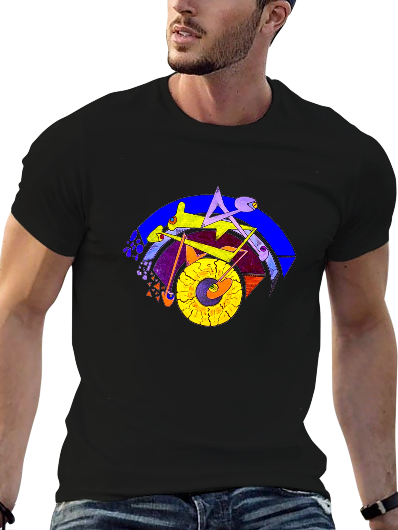 Abstract Art Graphic Tee - Modern Style