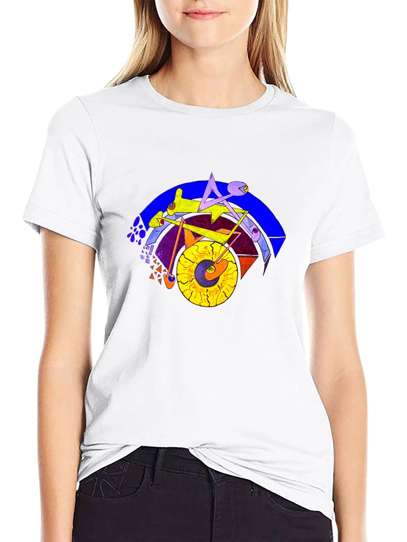 Abstract Art Graphic Tee - Modern Style