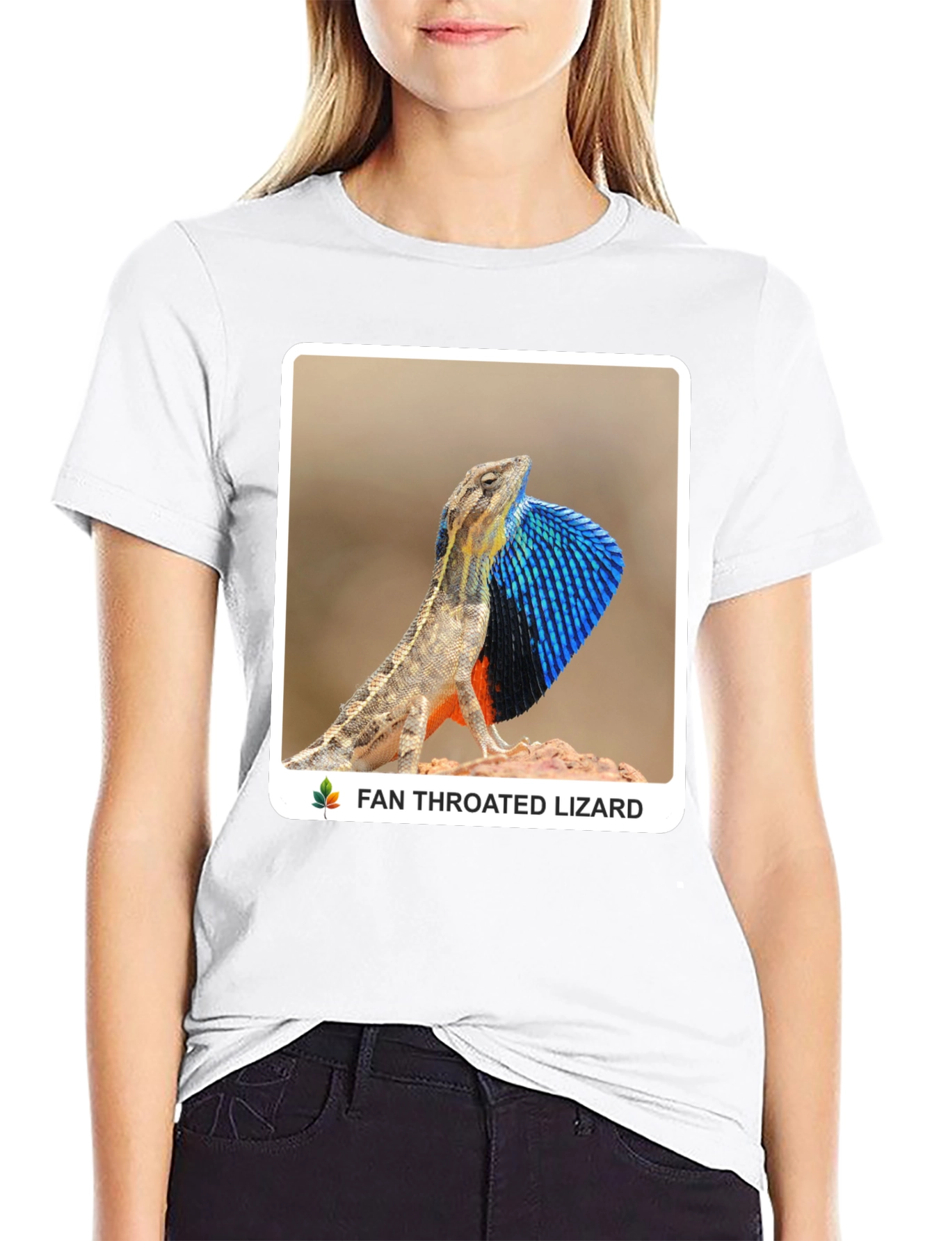Fan Throated Lizard Graphic T-Shirt