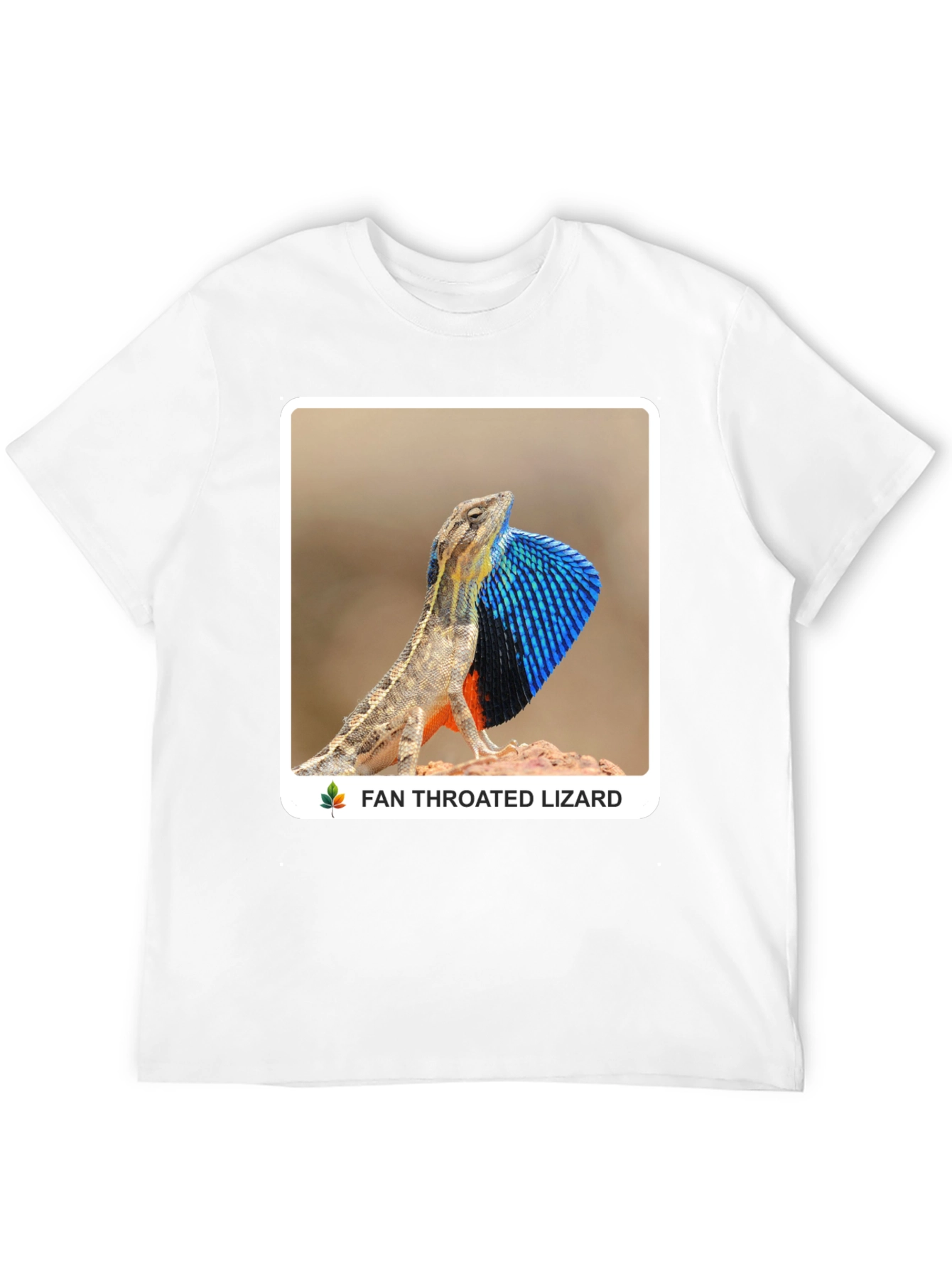Fan Throated Lizard Graphic T-Shirt