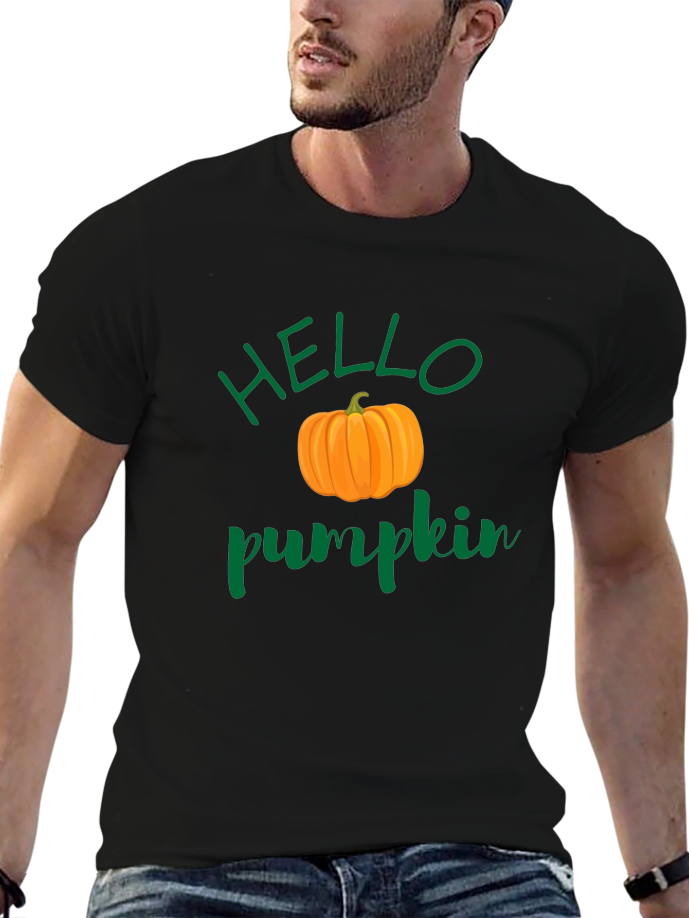Hello Pumpkin Graphic Tee - Fall Vibes