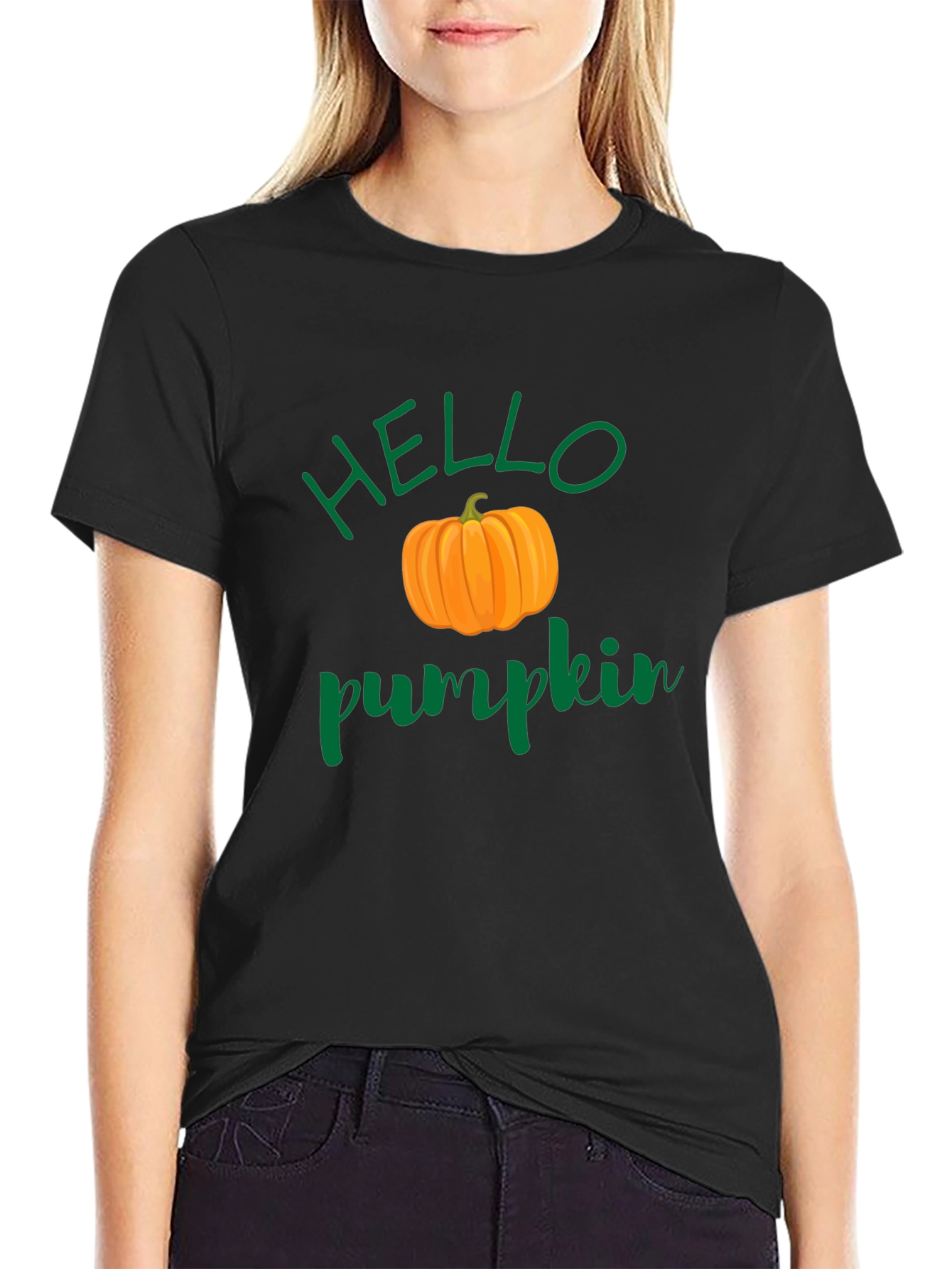 Hello Pumpkin Graphic Tee - Fall Vibes