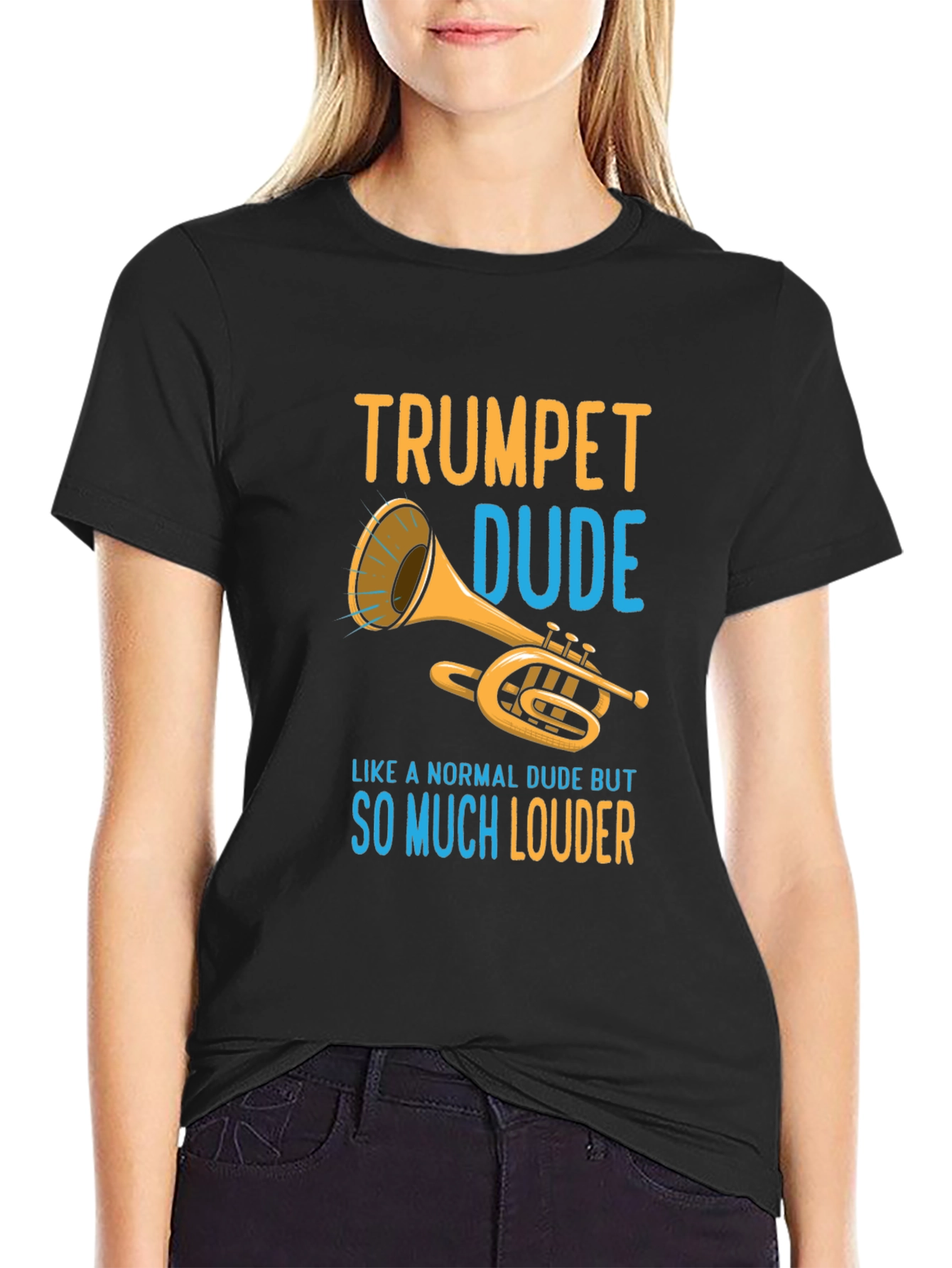 Trumpet Dude Graphic T-Shirt - Loud Musician Tee