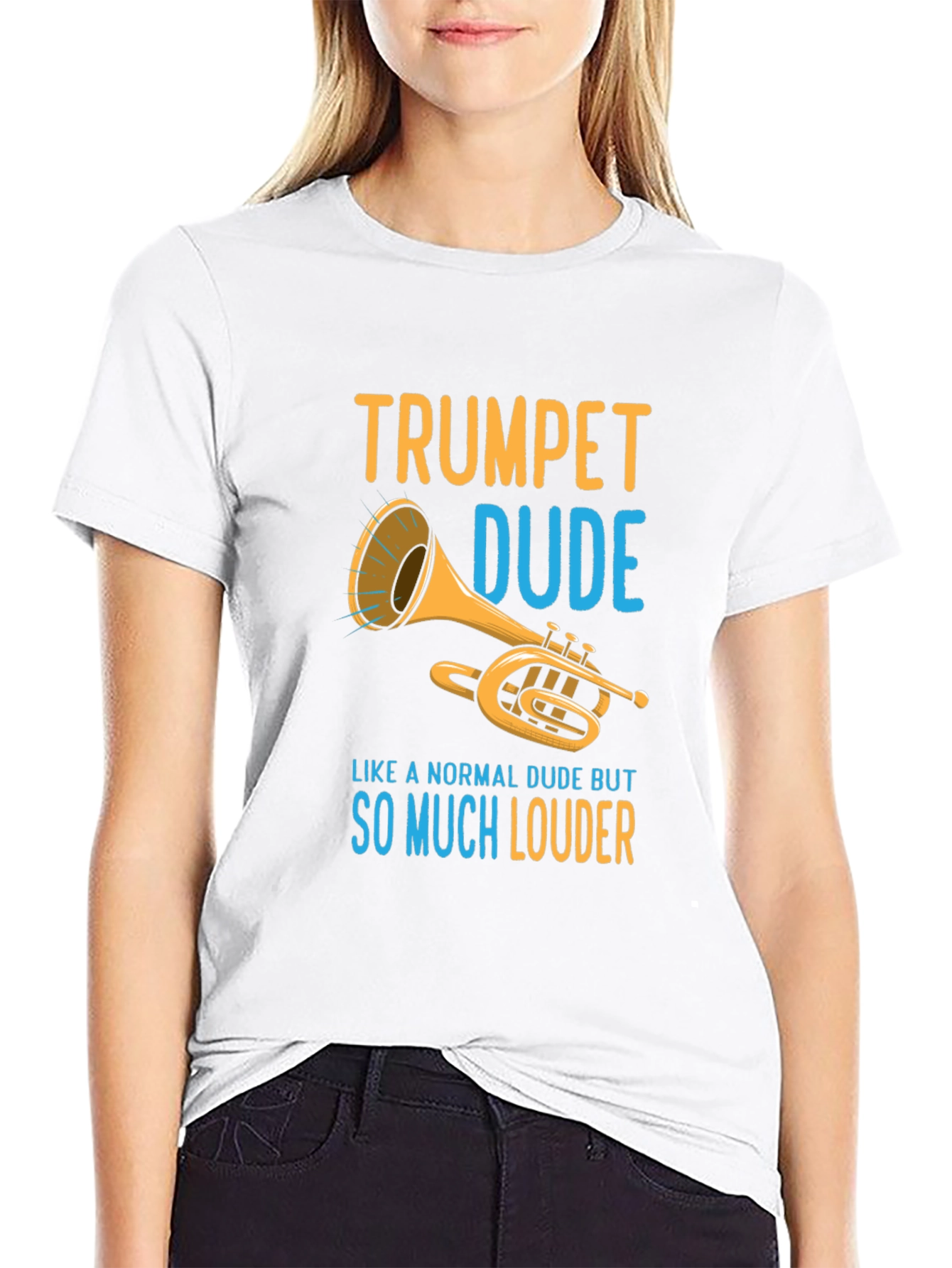 Trumpet Dude Graphic T-Shirt - Loud Musician Tee