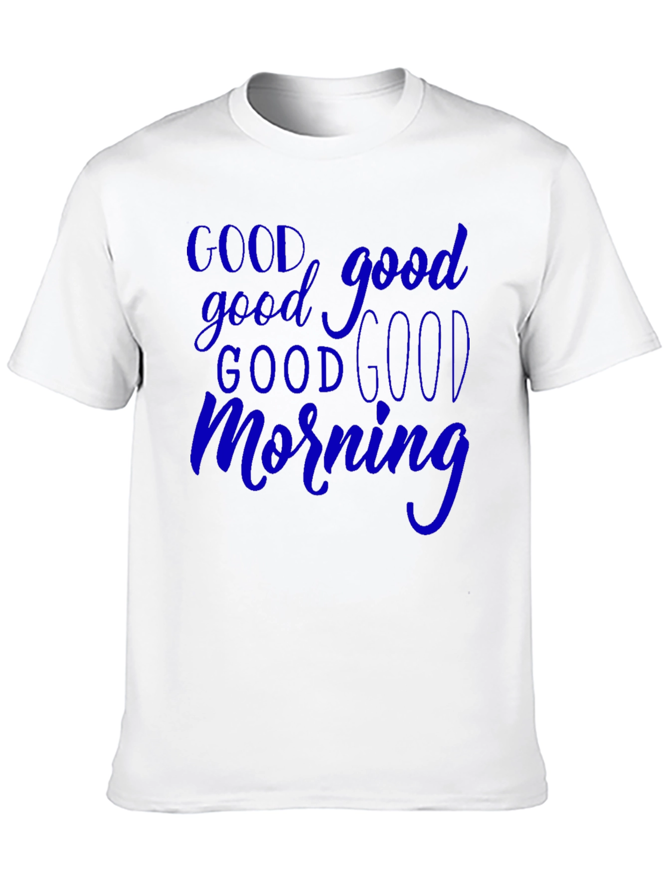 Good Morning Graphic T-Shirt - Black Casual Tee