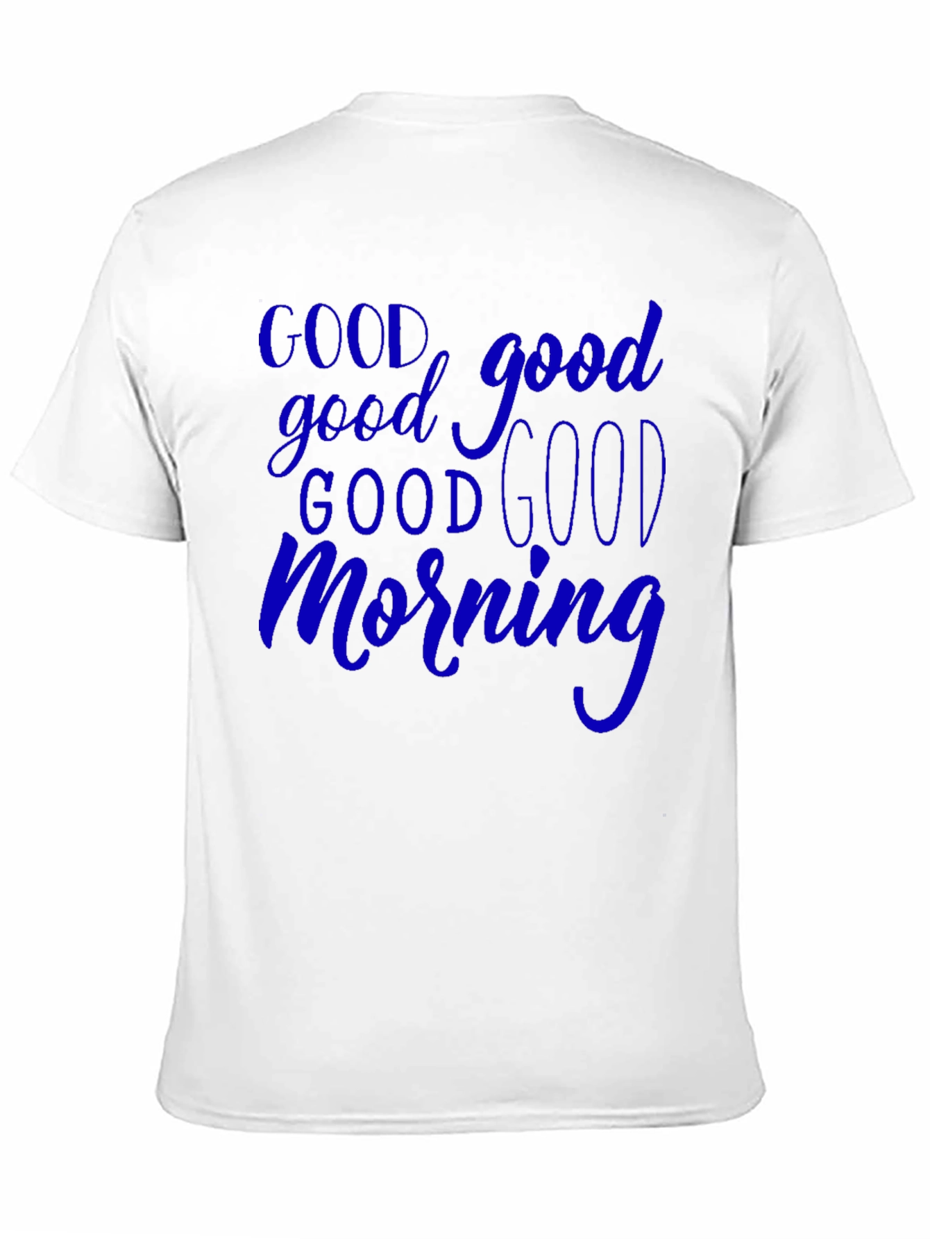 Good Morning Graphic T-Shirt - Black Casual Tee