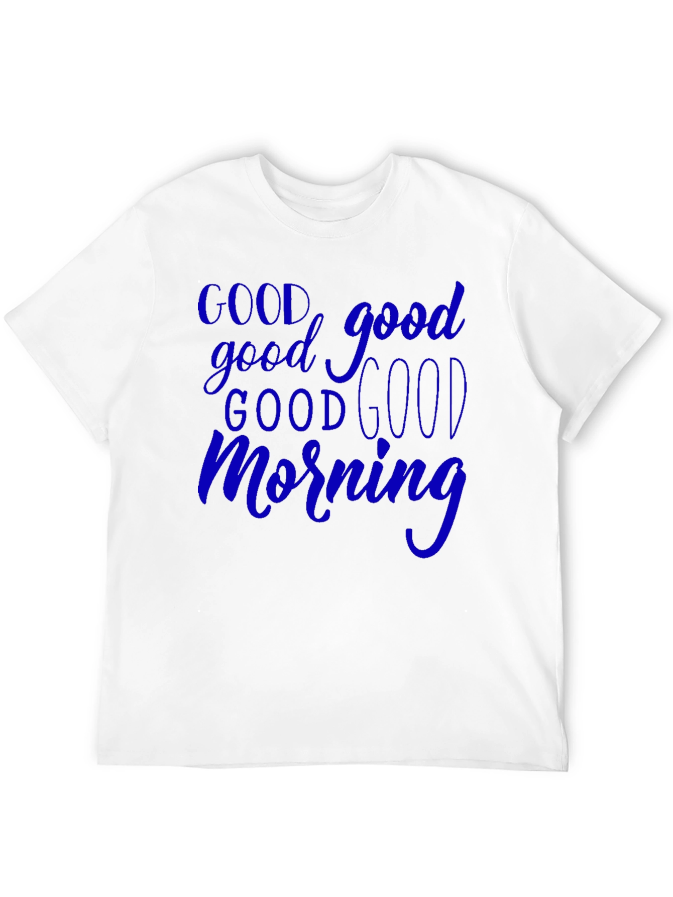 Good Morning Graphic T-Shirt - Black Casual Tee