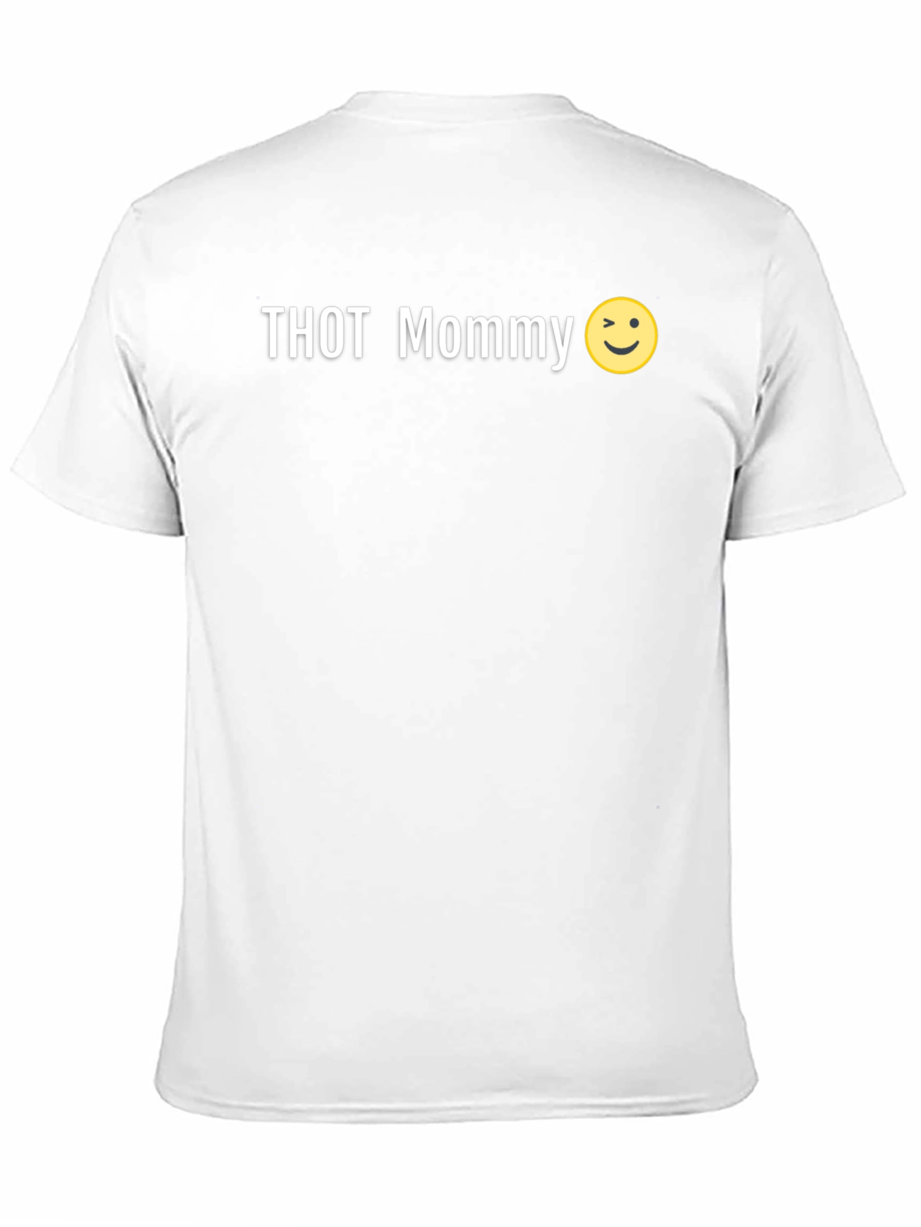 THOT Mommy Graphic Print Mens Black T-Shirt
