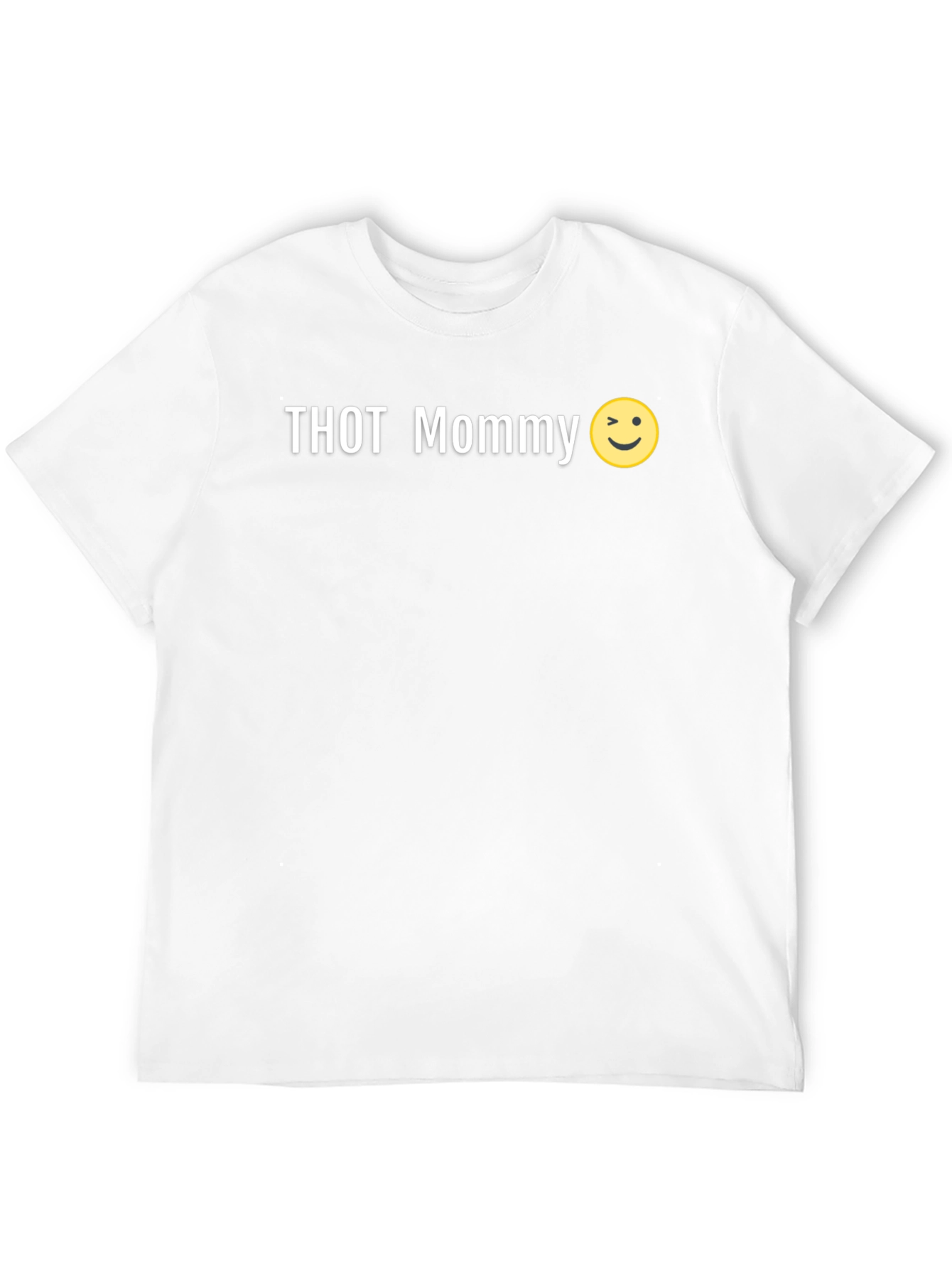 THOT Mommy Graphic Print Mens Black T-Shirt