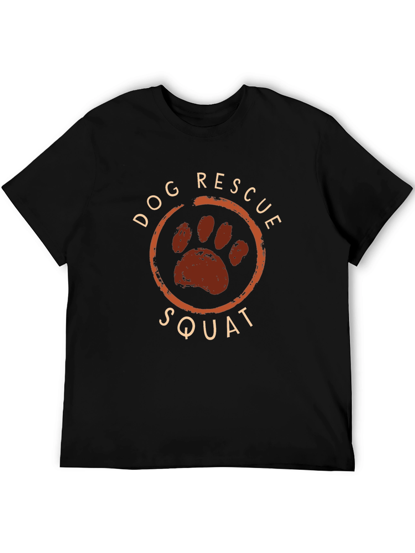 Dog Rescue Squad Black Graphic Tee