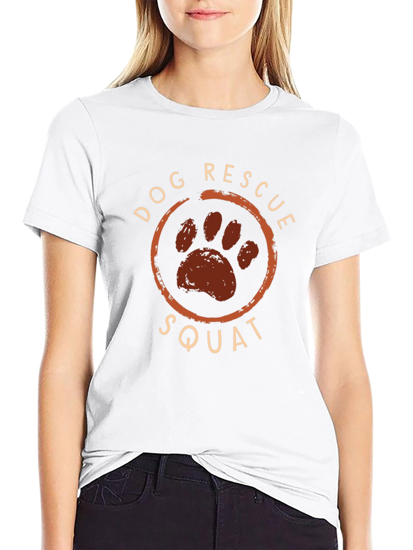 Dog Rescue Squad Black Graphic Tee