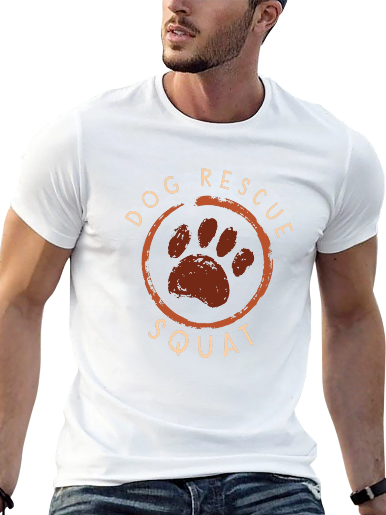 Dog Rescue Squad Black Graphic Tee