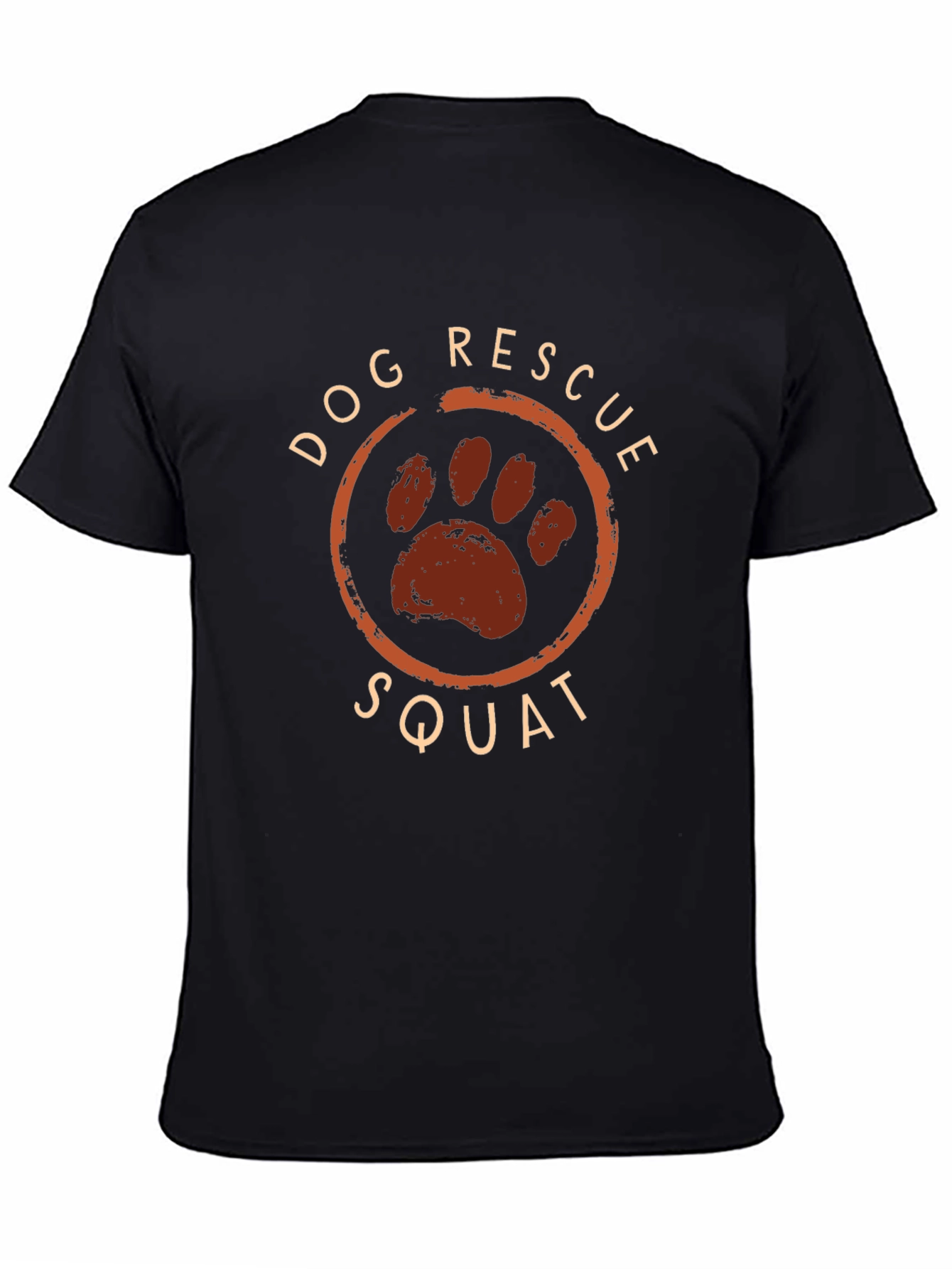 Dog Rescue Squad Black Graphic Tee