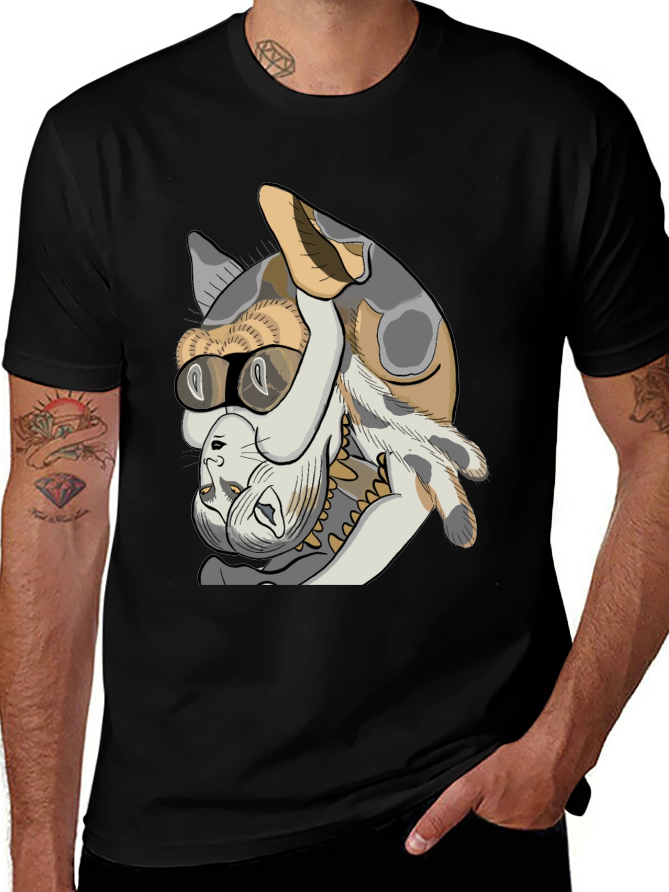 Cool Cat Graphic T-Shirt - Unisex Cotton Tee