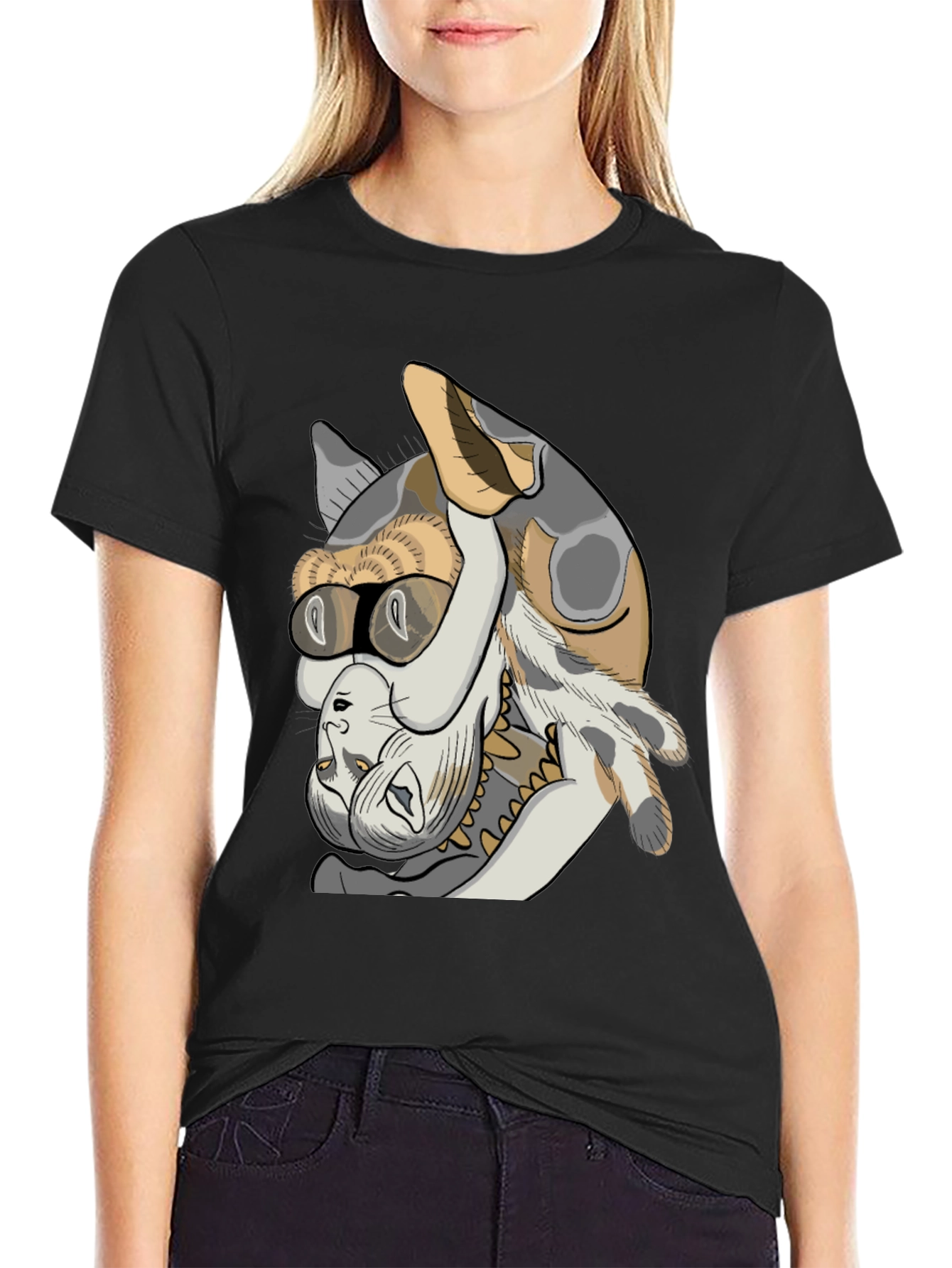 Cool Cat Graphic T-Shirt - Unisex Cotton Tee